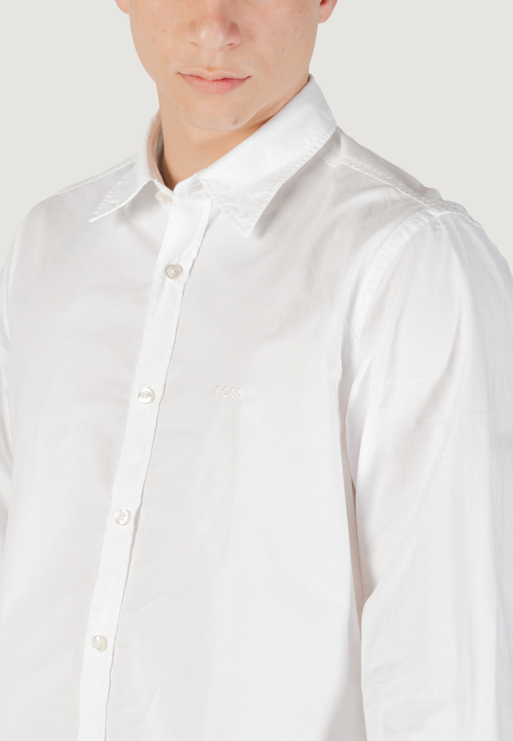 ボス レレガント 6M 長袖シャツ - ホワイト