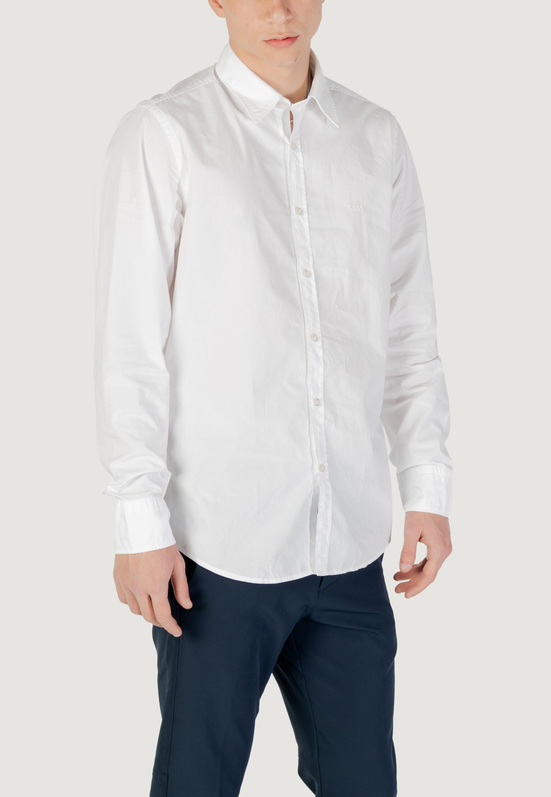 ボス レレガント 6M 長袖シャツ - ホワイト