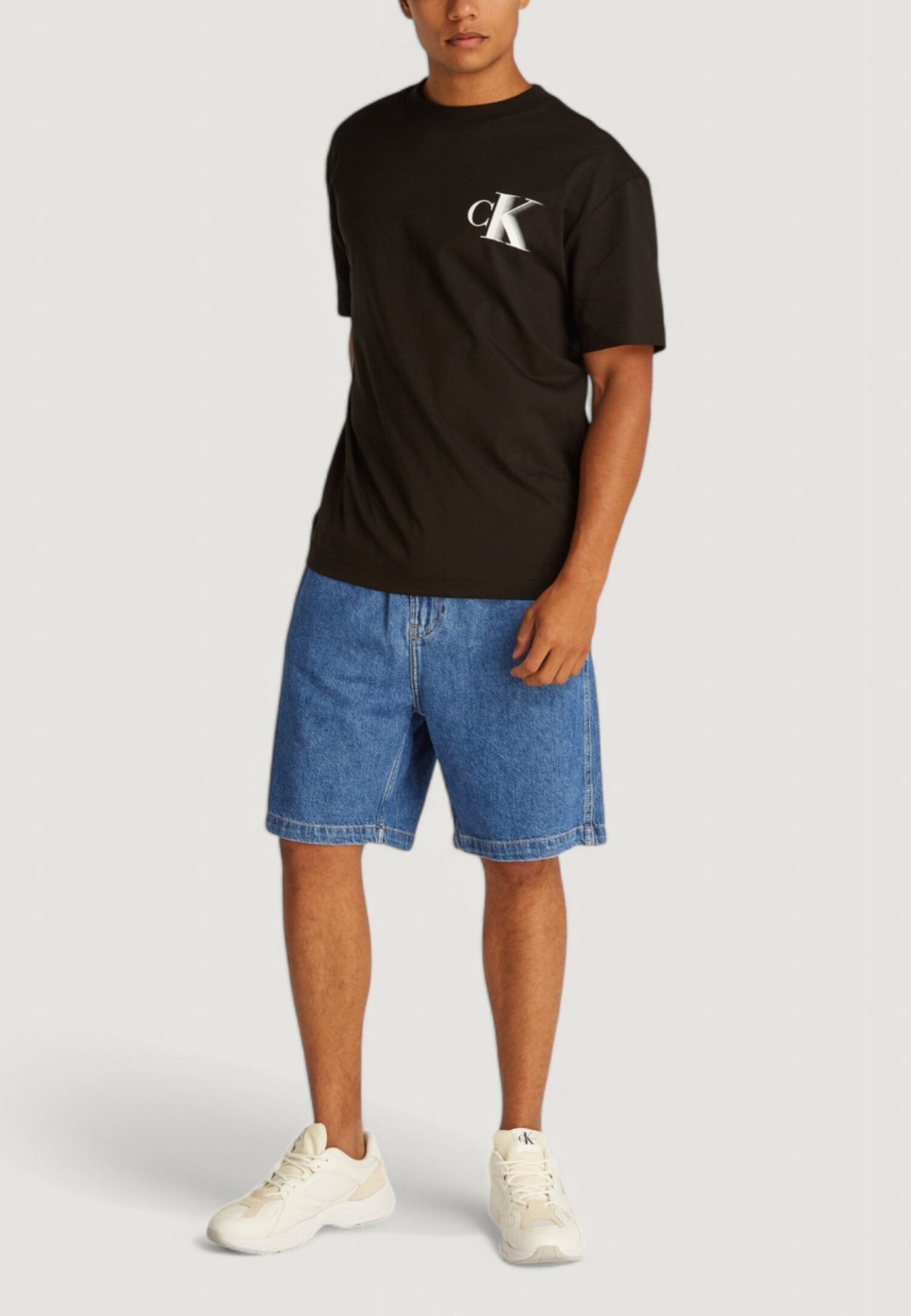 Calvin Klein Jeans Pull On Relaxed Denim Bermuda Shorts