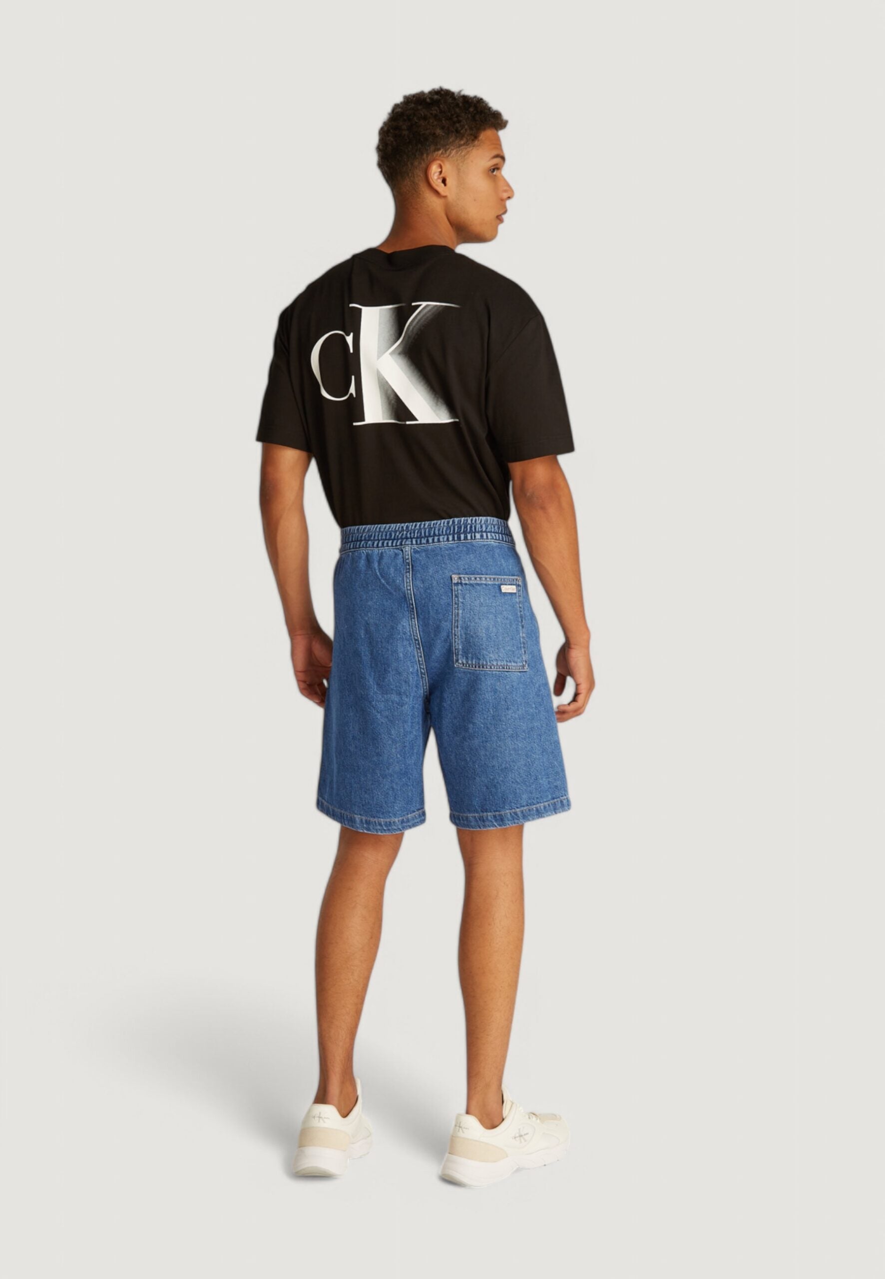 Calvin Klein Jeans Pull On Relaxed Denim Bermuda Shorts