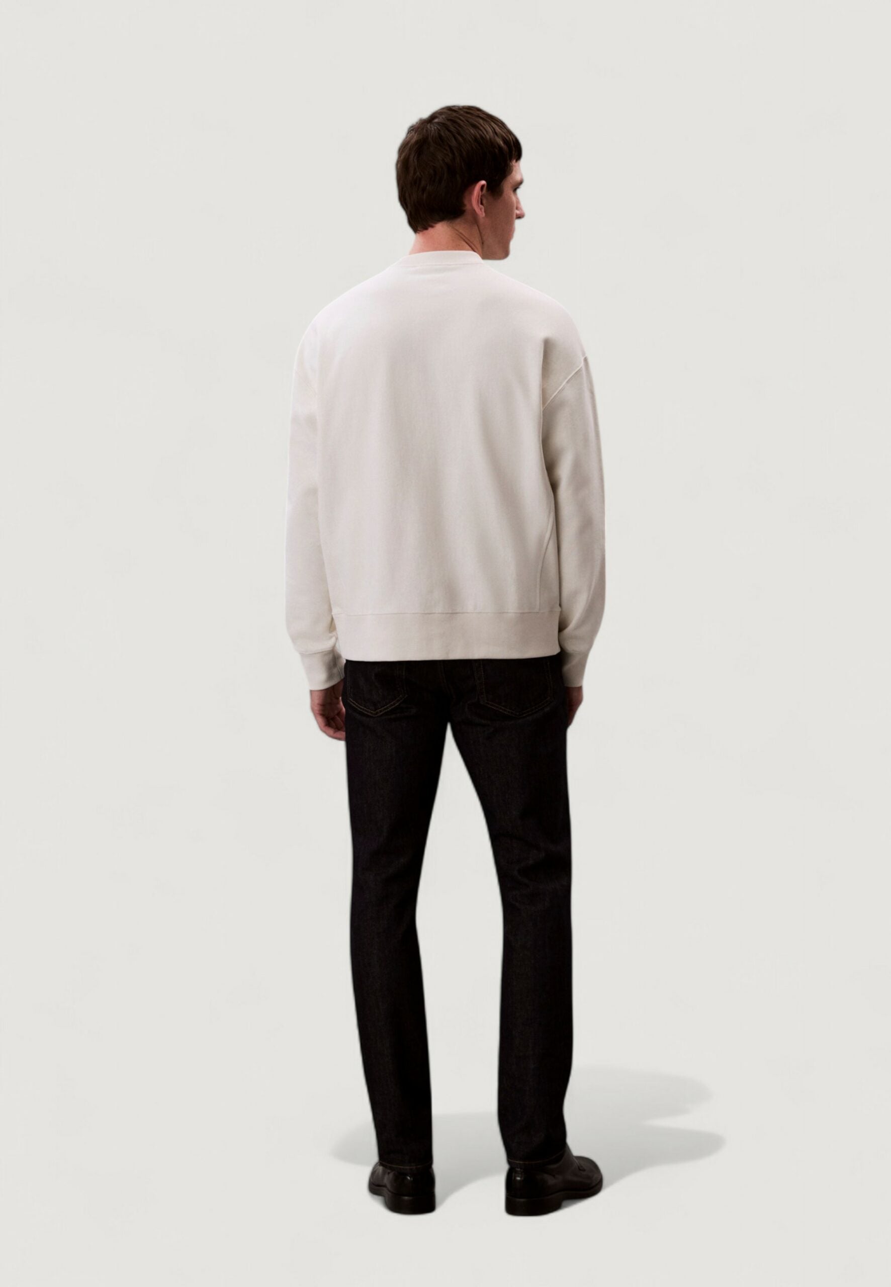 Calvin Klein Jeans Men's Premium Terry Monogram Hoodie - White