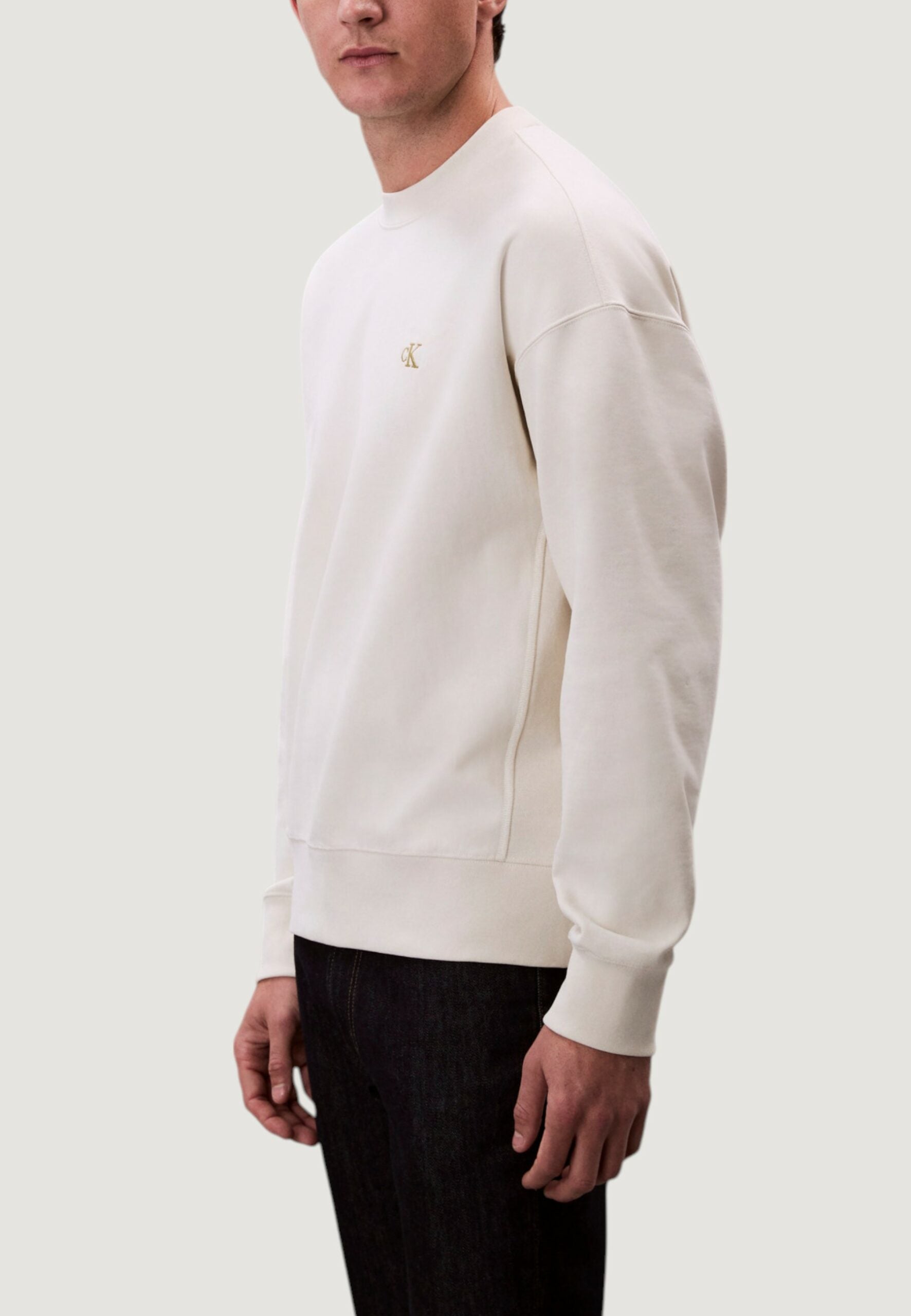 Calvin Klein Jeans Men's Premium Terry Monogram Hoodie - White