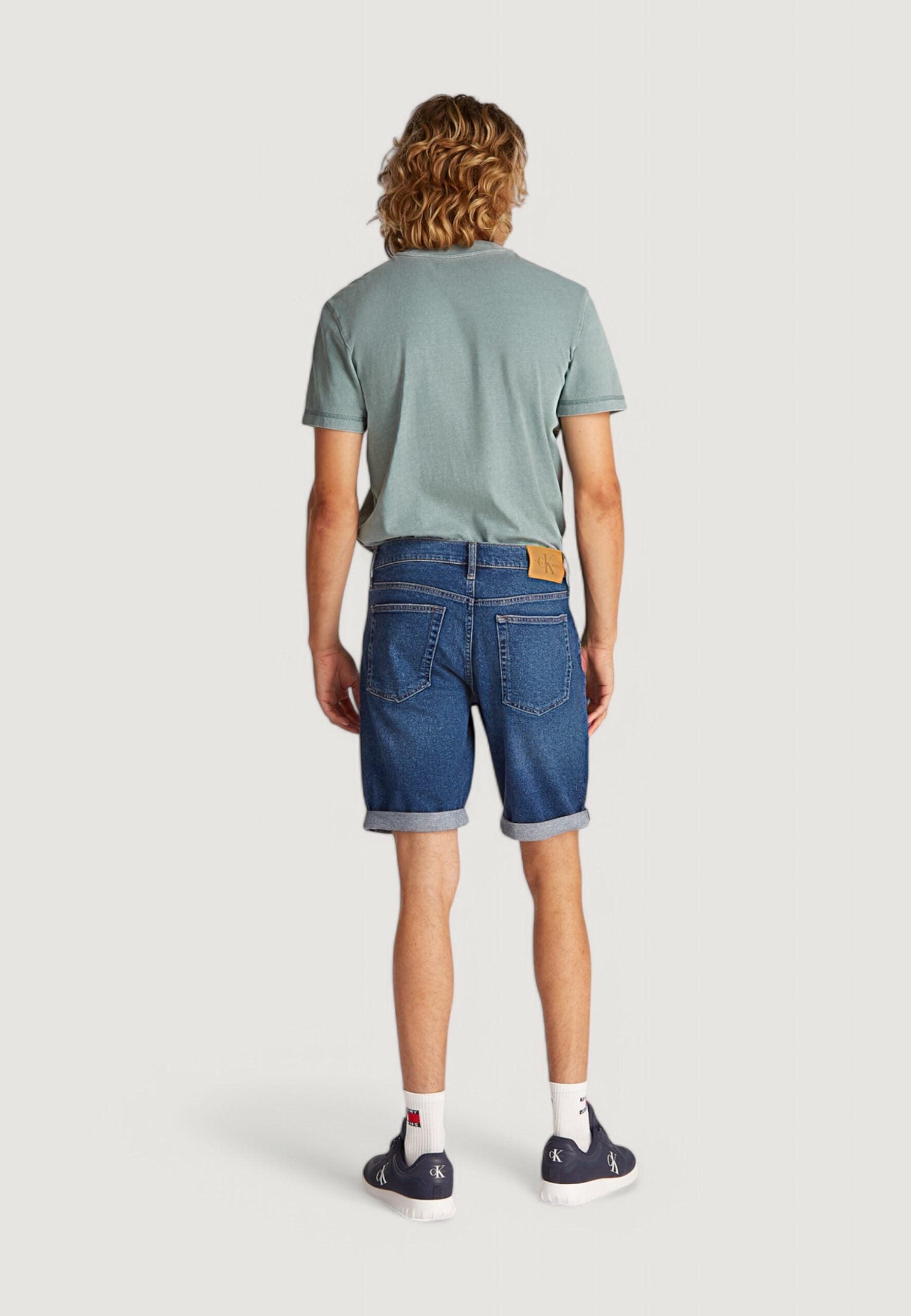 Calvin Klein Jeans Slim Dark Denim Bermuda Shorts