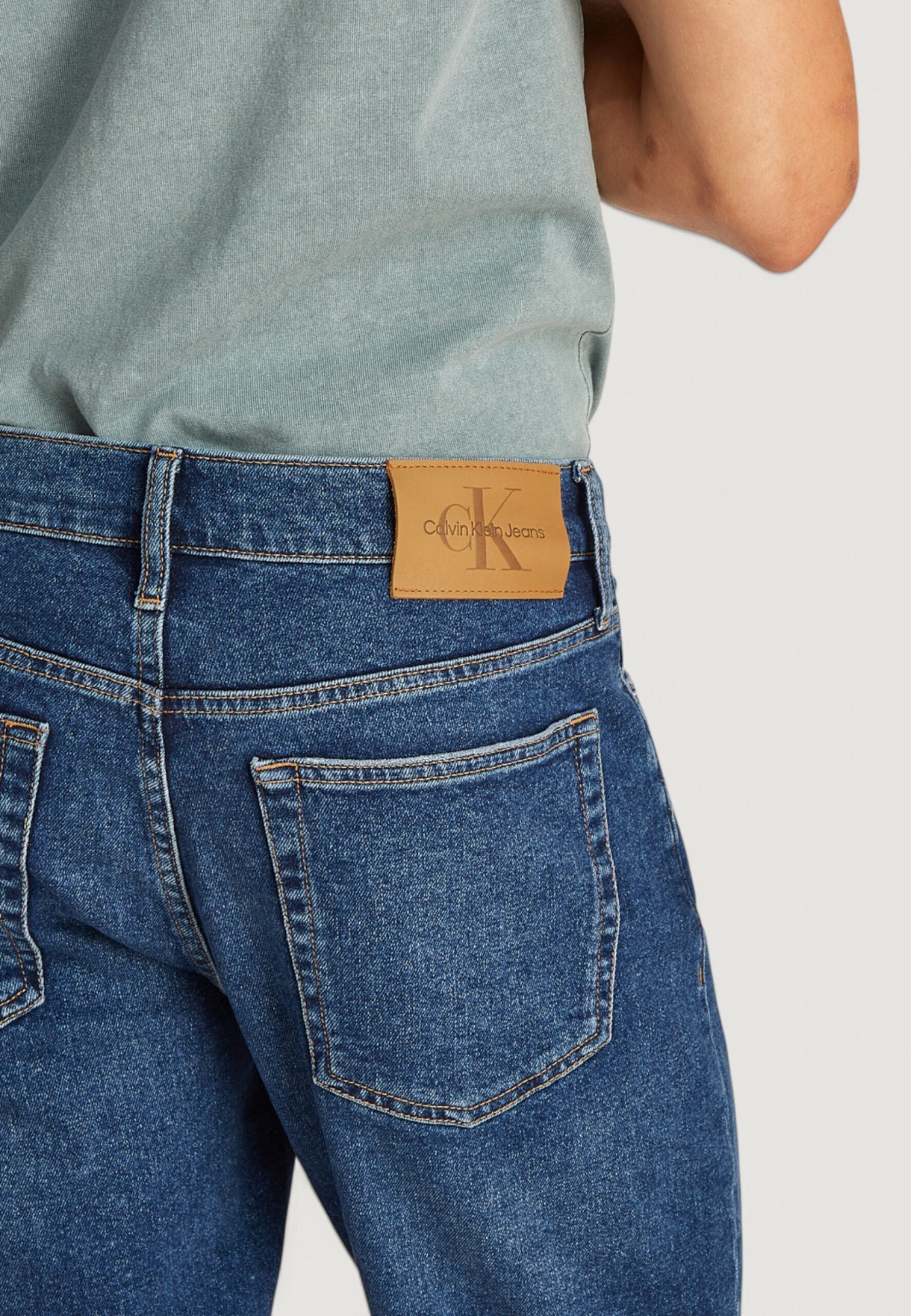 Calvin Klein Jeans Slim Dark Denim Bermuda Shorts