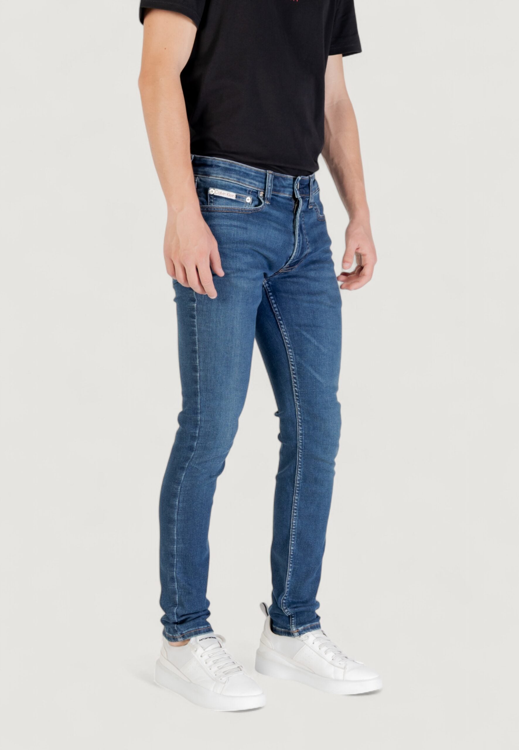 Calvin Klein Jeans Men's Dark Denim Skinny Jeans - Oil Slick Finish