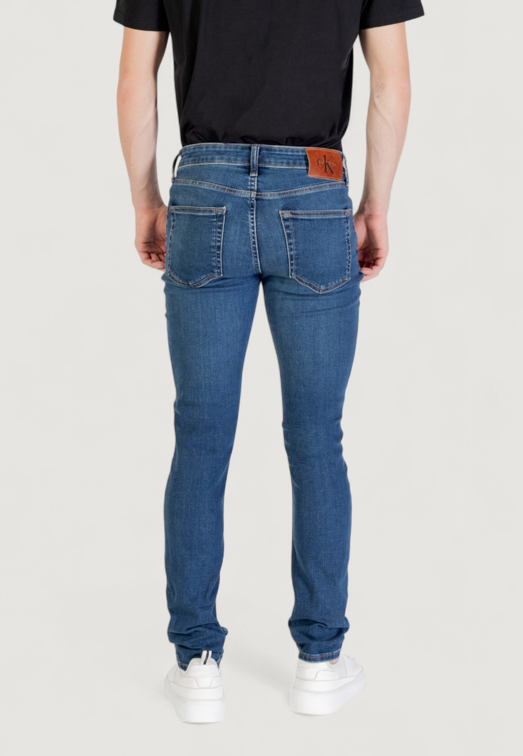 Calvin Klein Jeans Men's Dark Denim Skinny Jeans - Oil Slick Finish