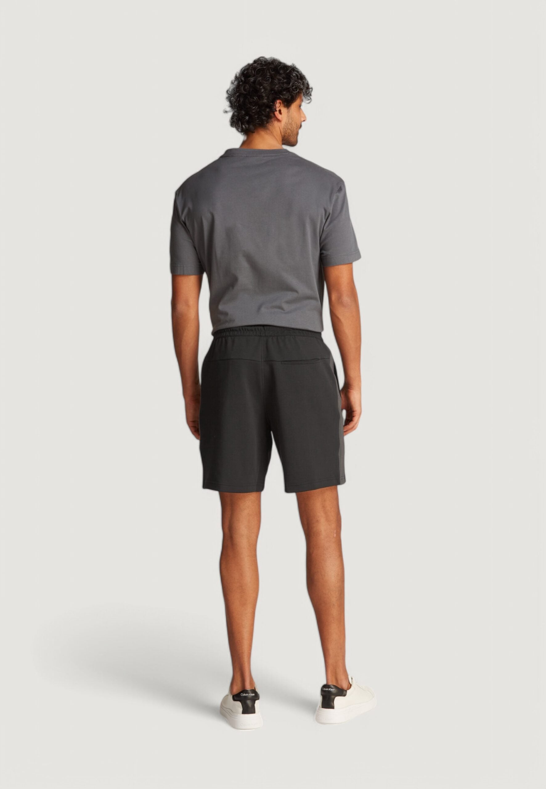 Calvin Klein Jeans Logo Tape Sports Bermuda Shorts - Black