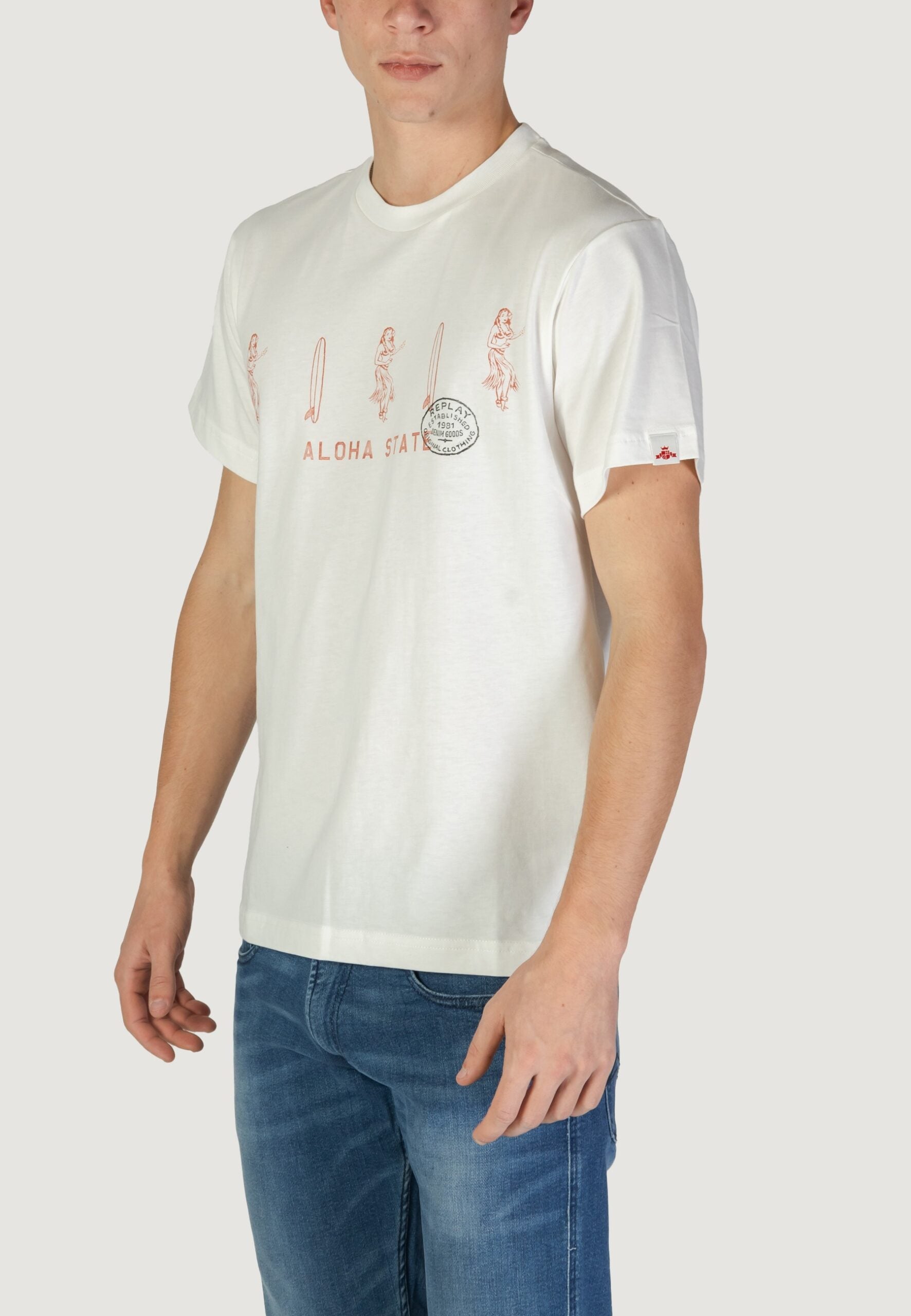 Replay M3067 White T-Shirt