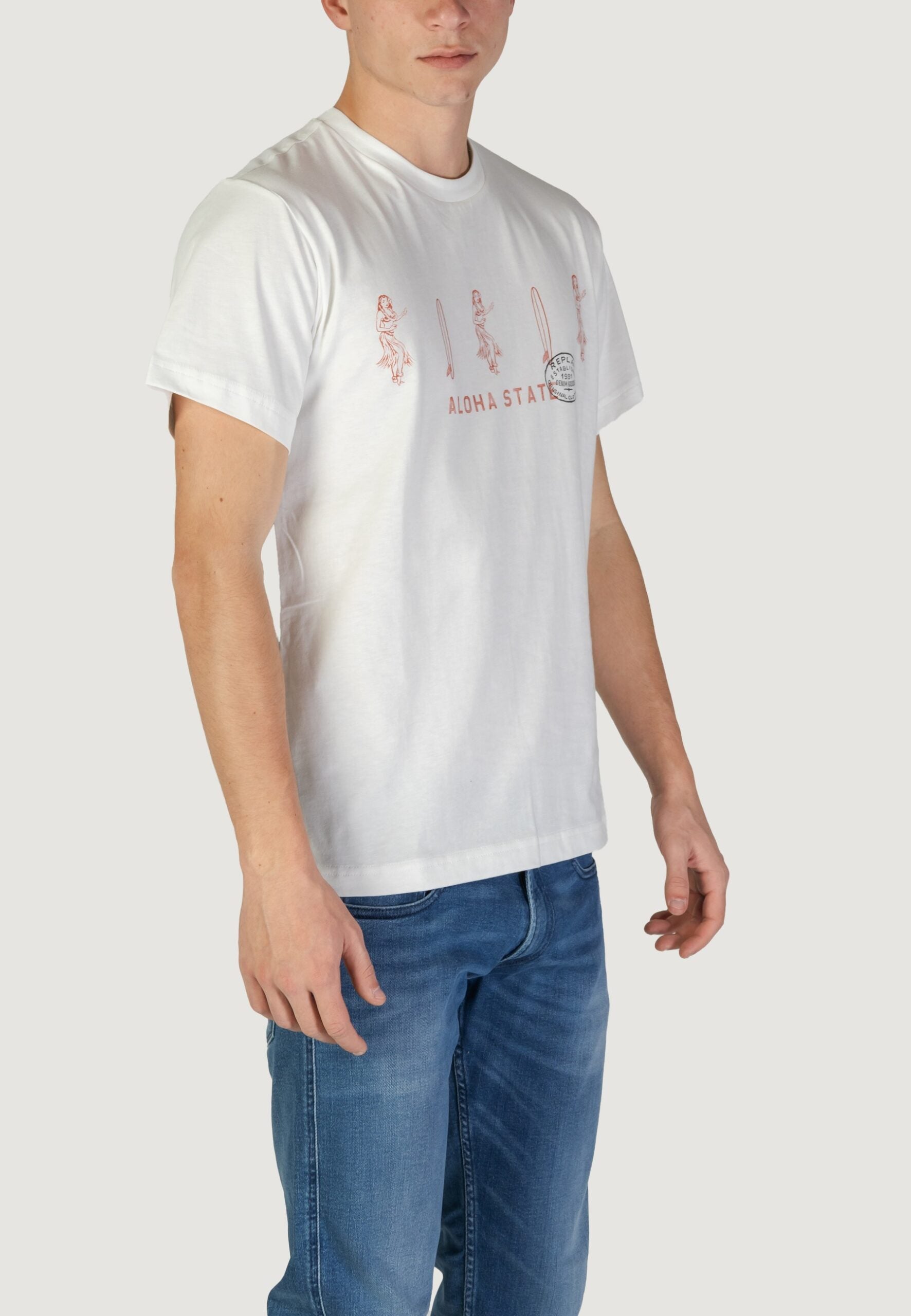 Replay M3067 White T-Shirt