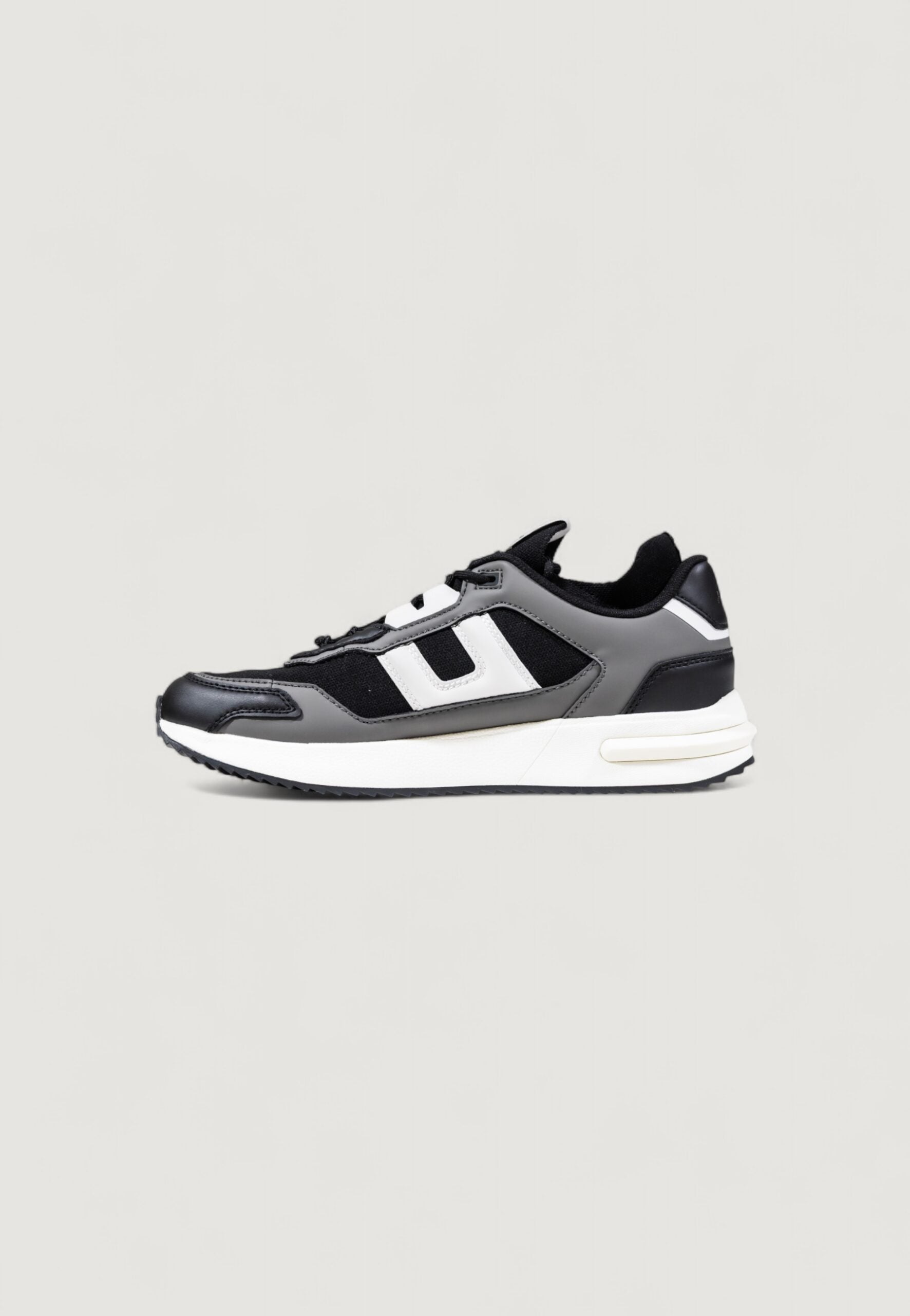 アルマーニ エクスチェンジ メンズ グレー&ホワイト スニーカー