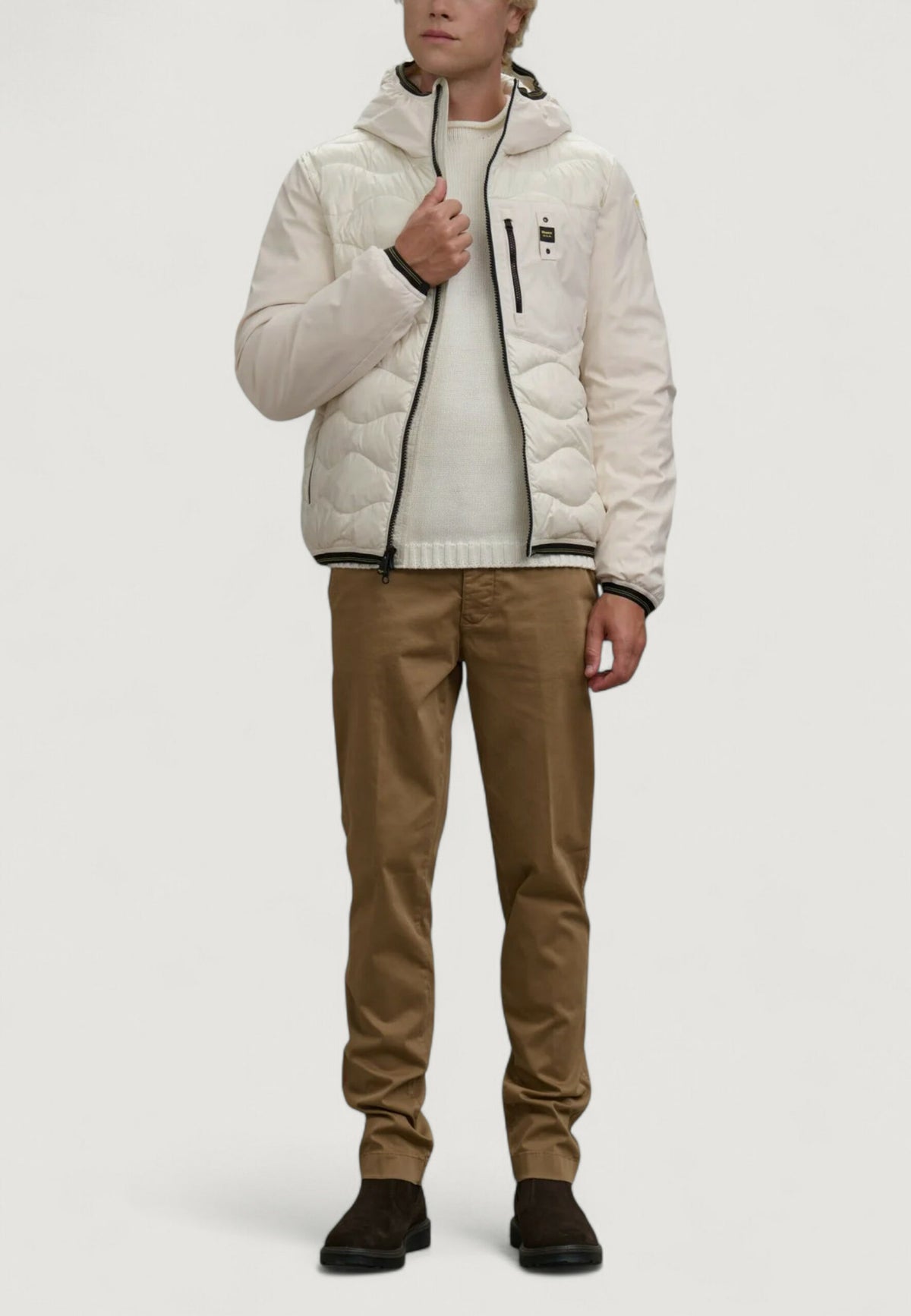 ブラウアー メンズ ホワイト アルバート ジャケット