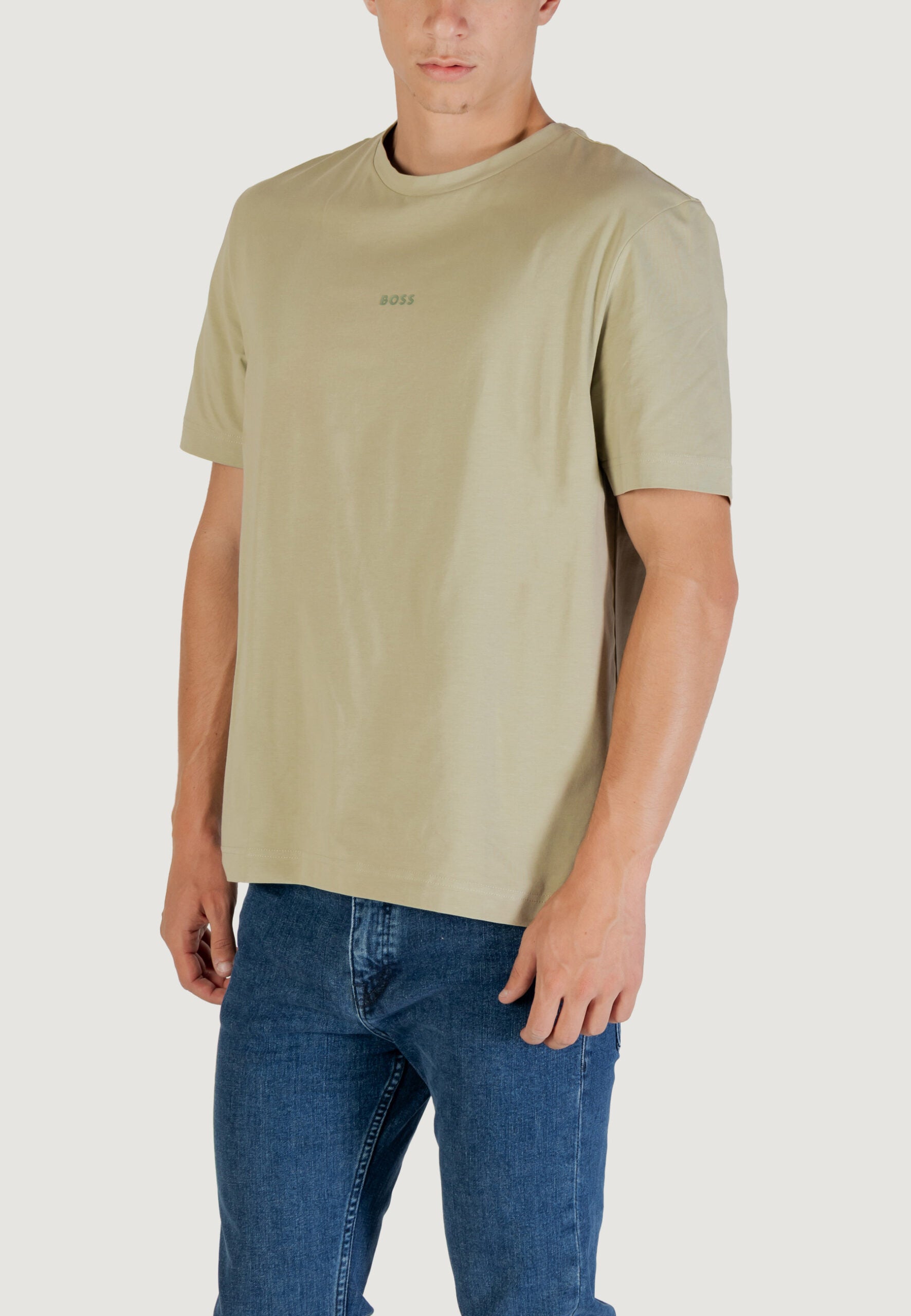 BOSS メンズ セージグリーン Tシャツ