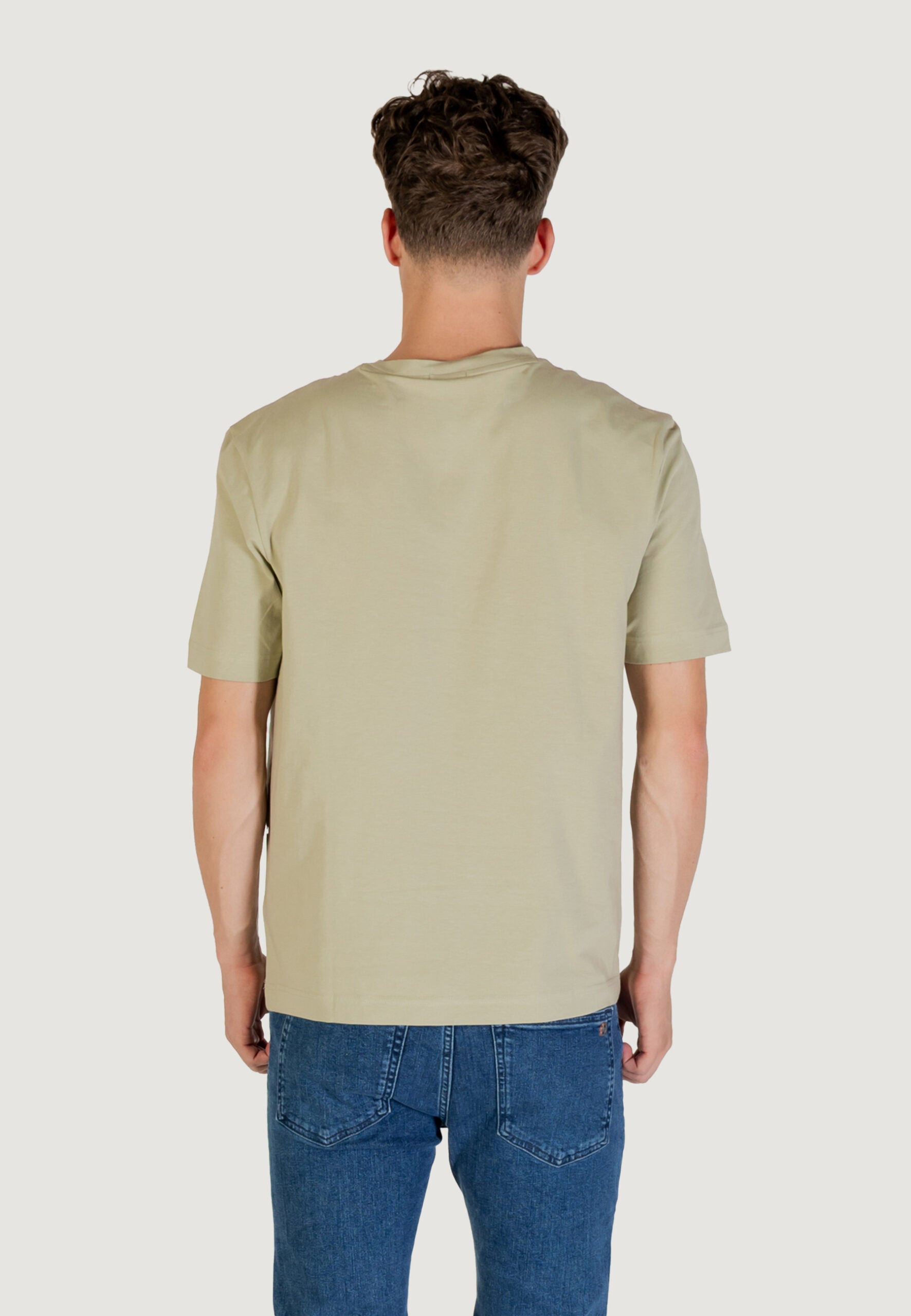 BOSS メンズ セージグリーン Tシャツ