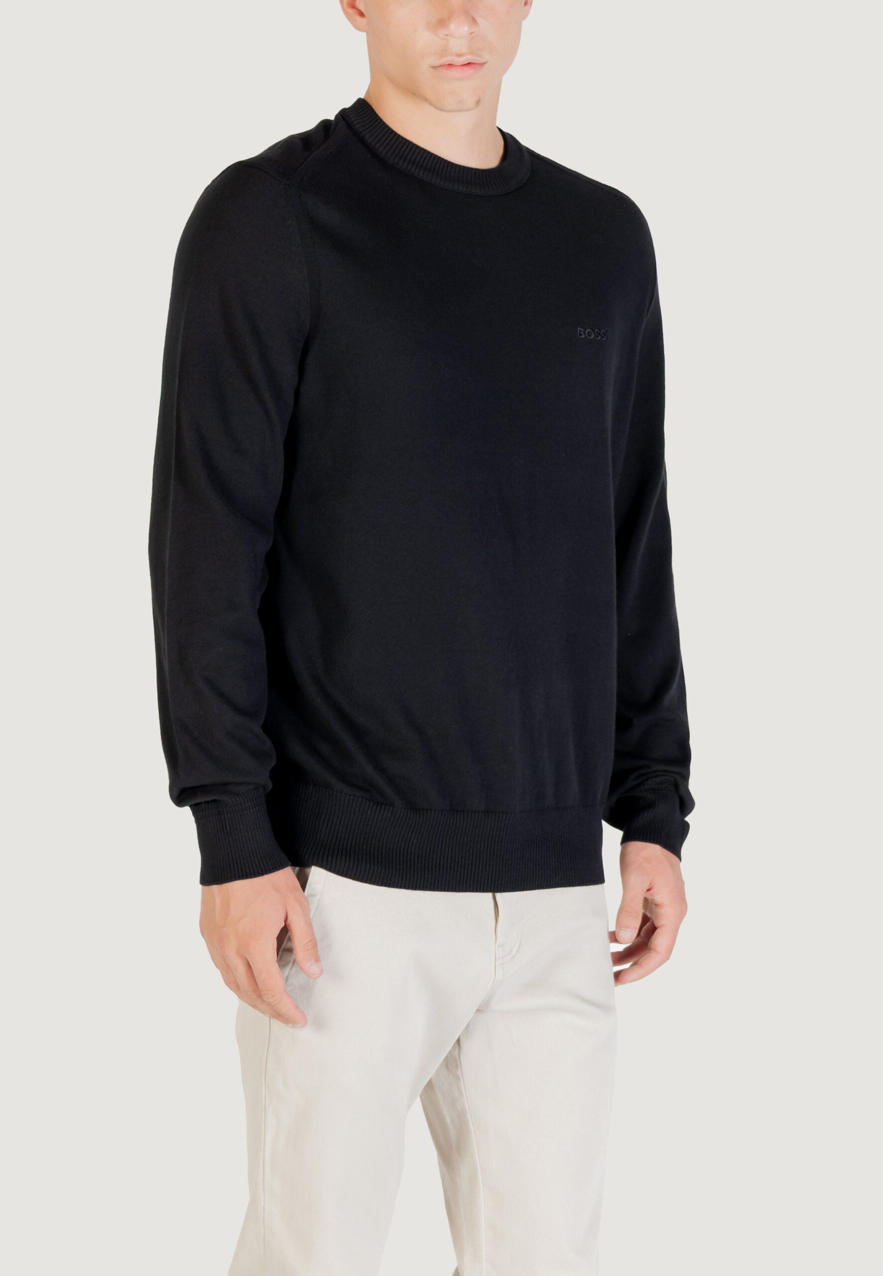 BOSS メンズ ブラック セーター
