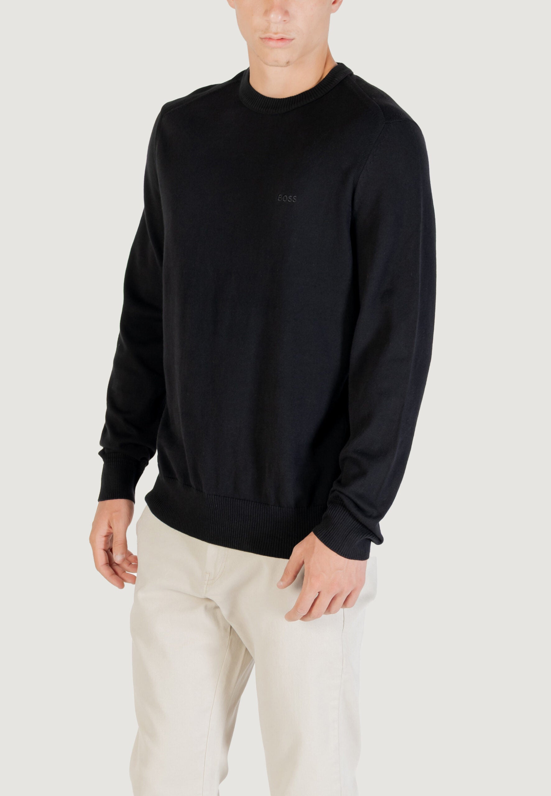 BOSS メンズ ブラック セーター