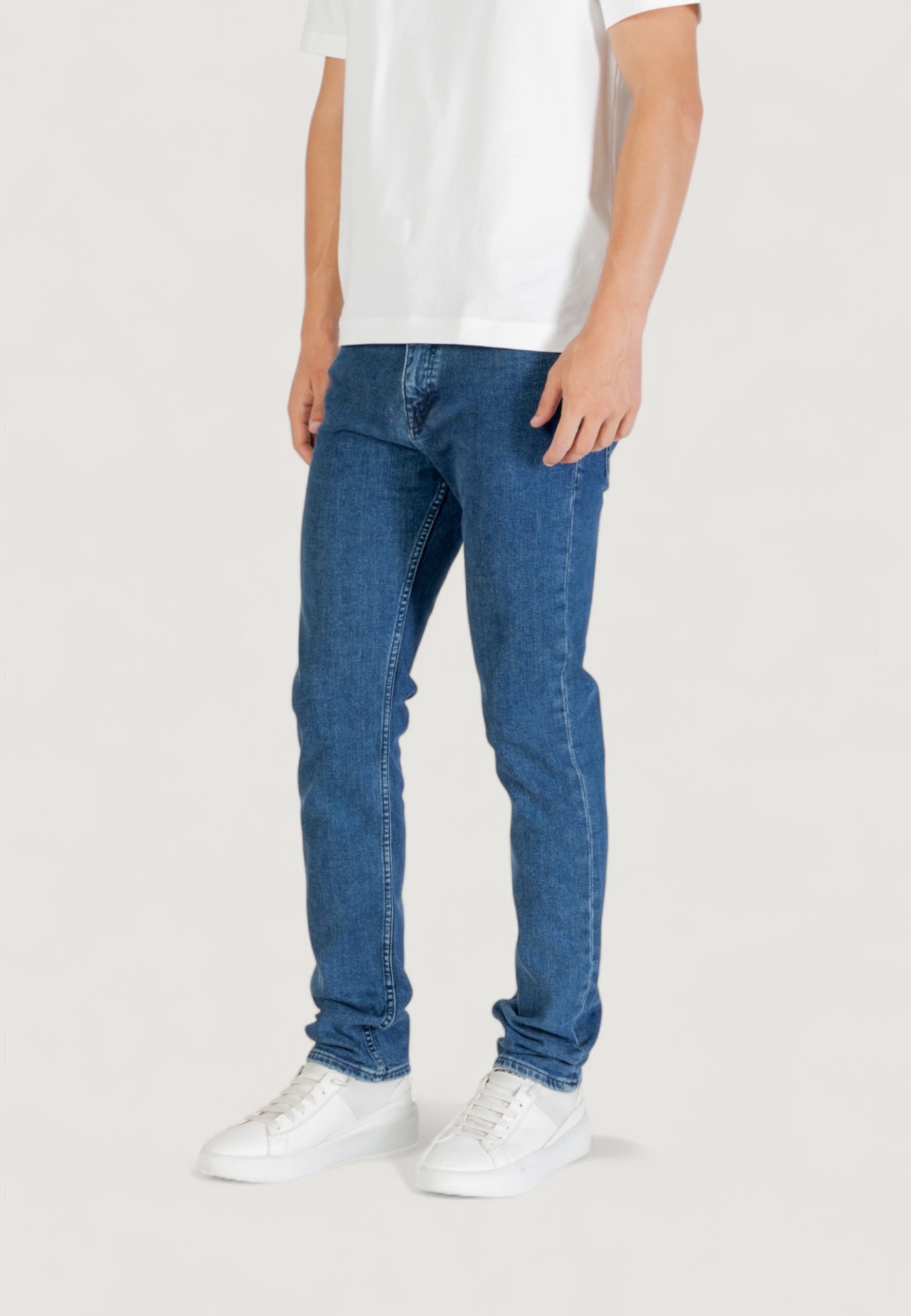 BOSS メンズ ダークデニム デラウェア スリムフィット ジーンズ