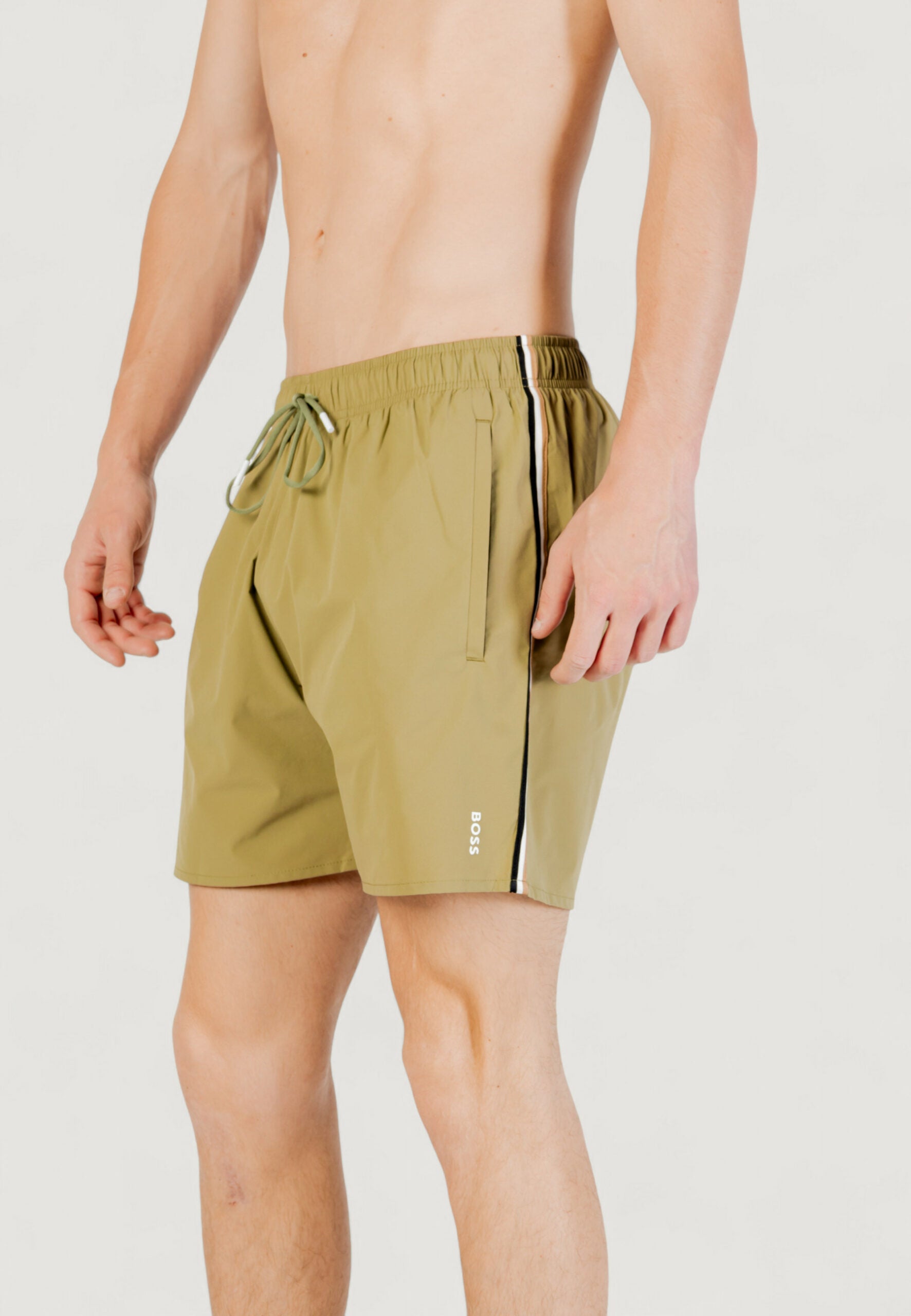 ボス メンズ グリーン ボクサーパンツ - 水着・ビーチウェア