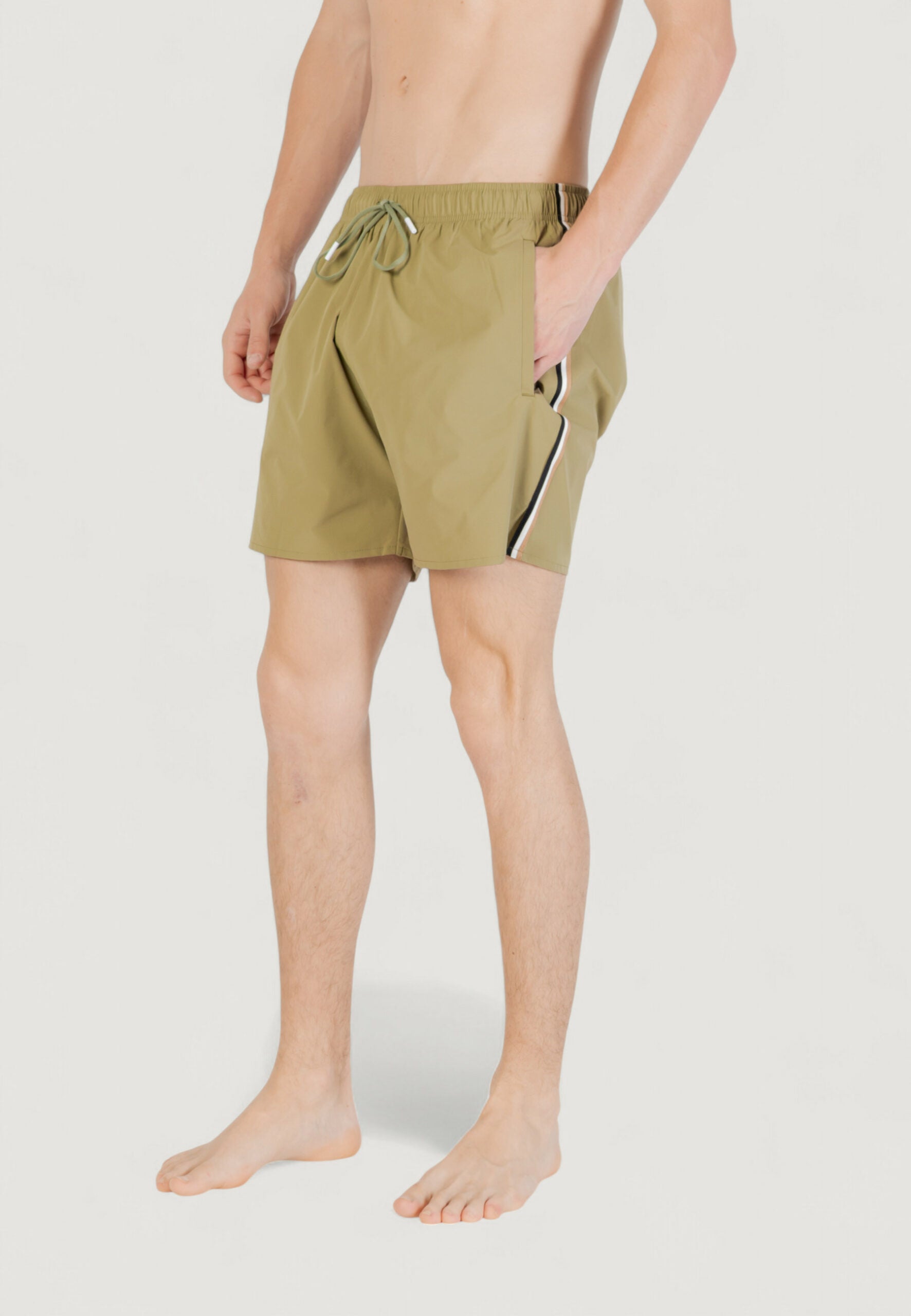 ボス メンズ グリーン ボクサーパンツ - 水着・ビーチウェア