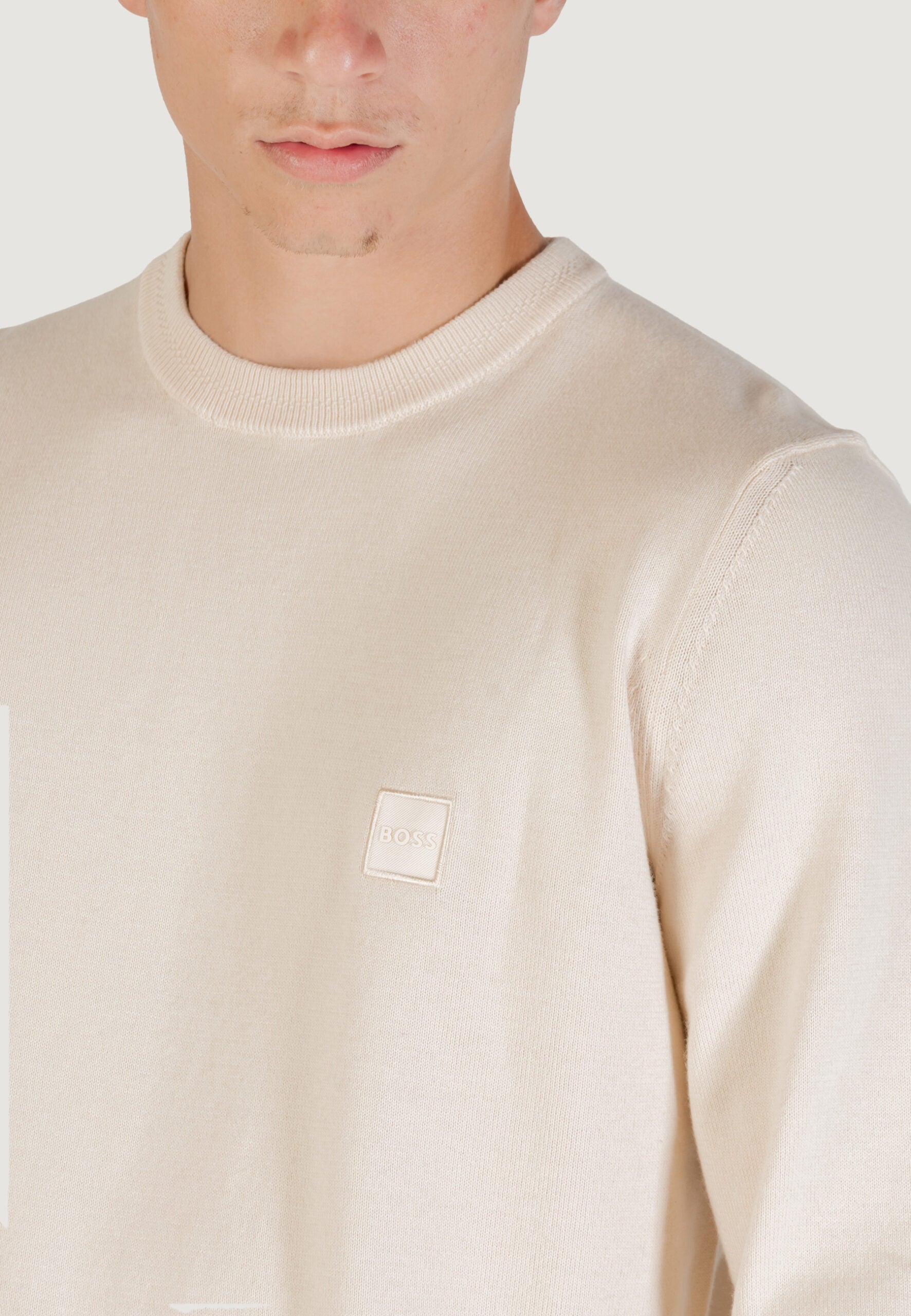 BOSS メンズ アイボリー セーター
