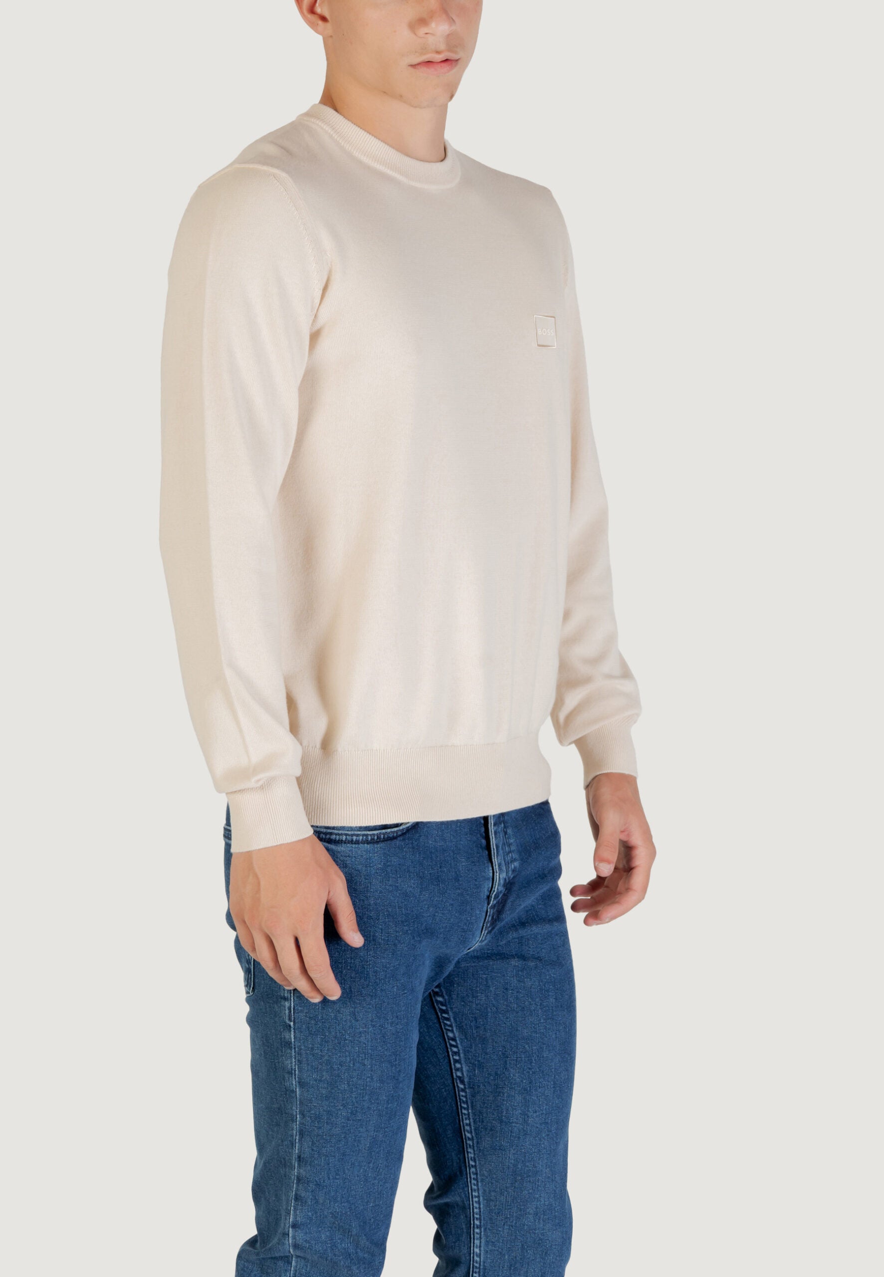 BOSS メンズ アイボリー セーター