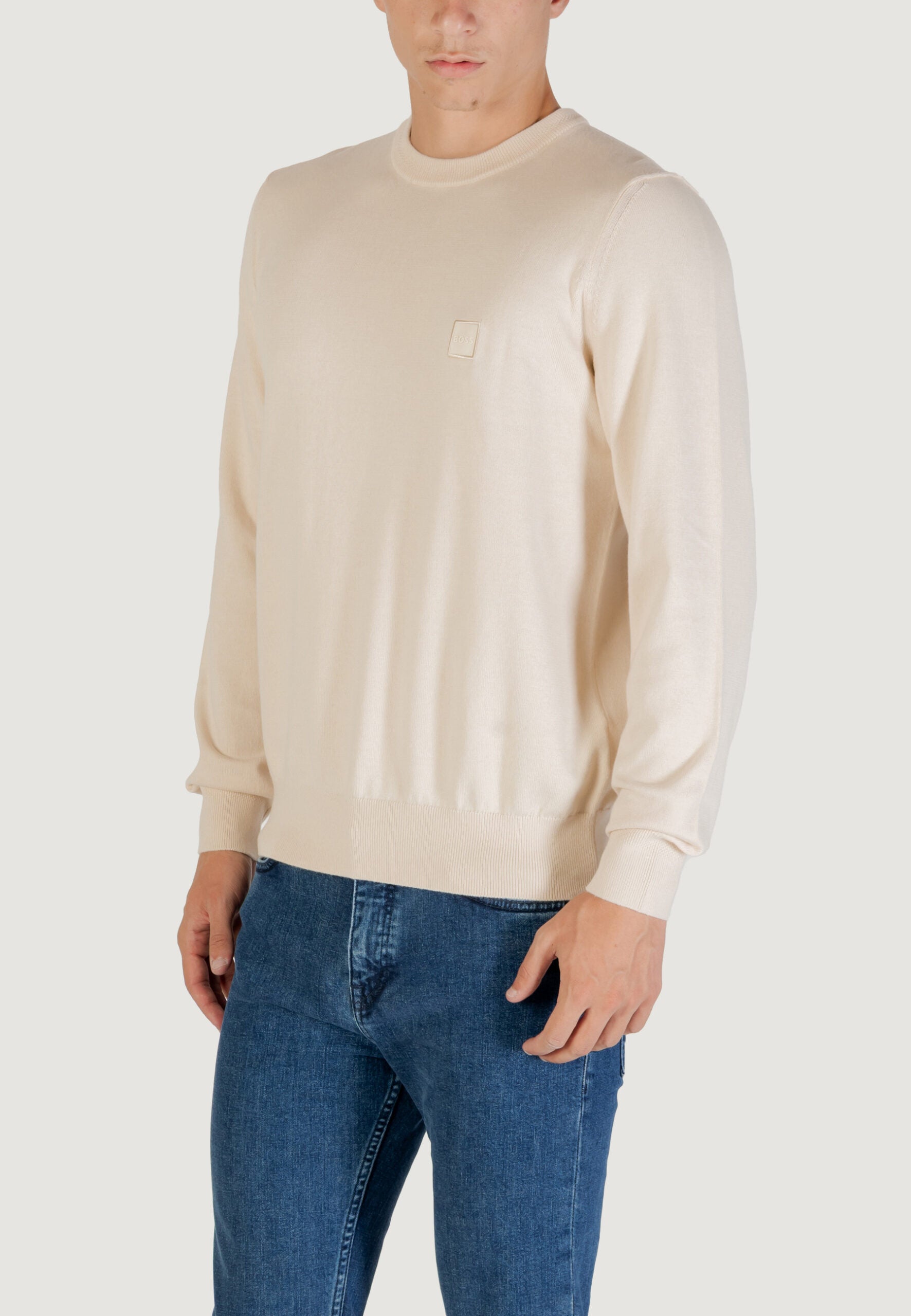 BOSS メンズ アイボリー セーター