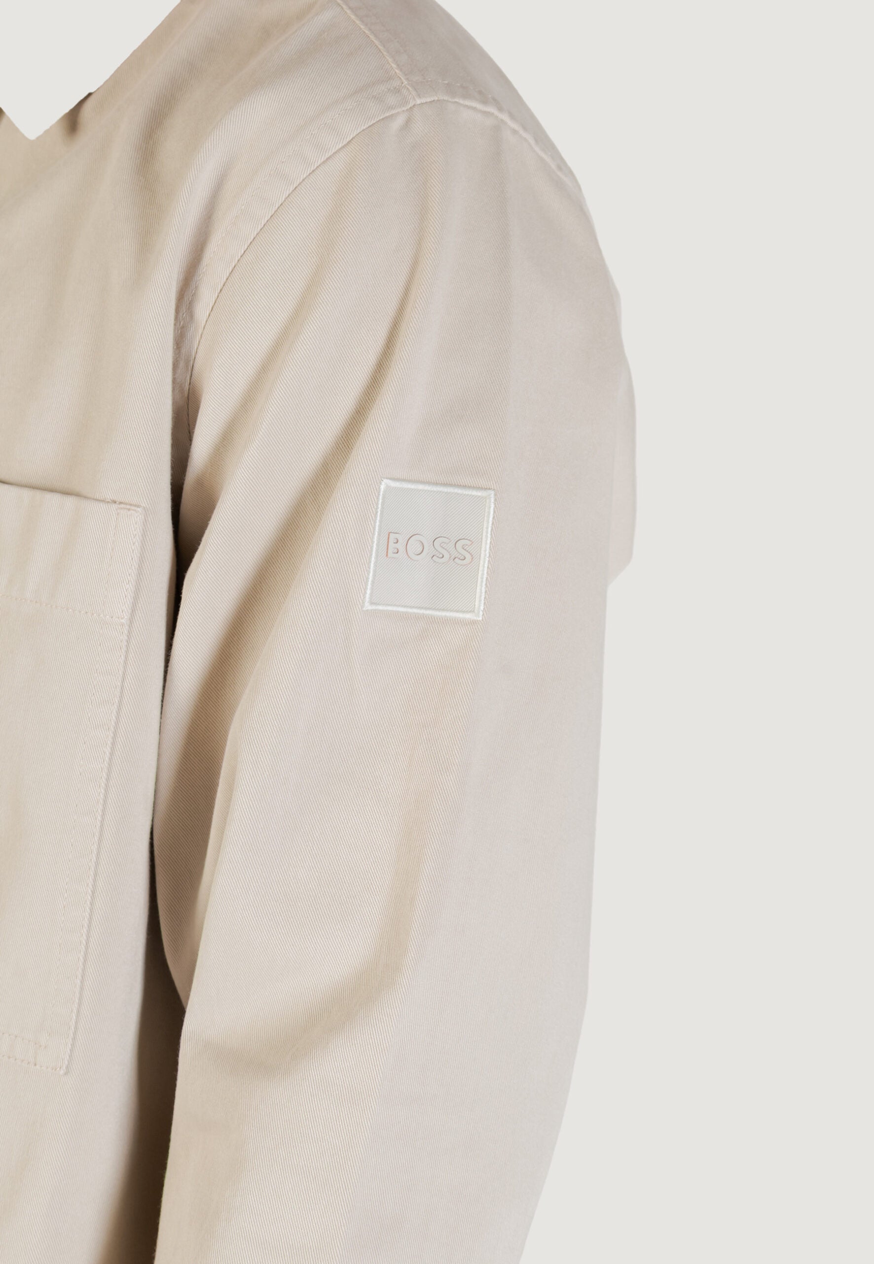 BOSS メンズ ライトベージュ 長袖シャツ