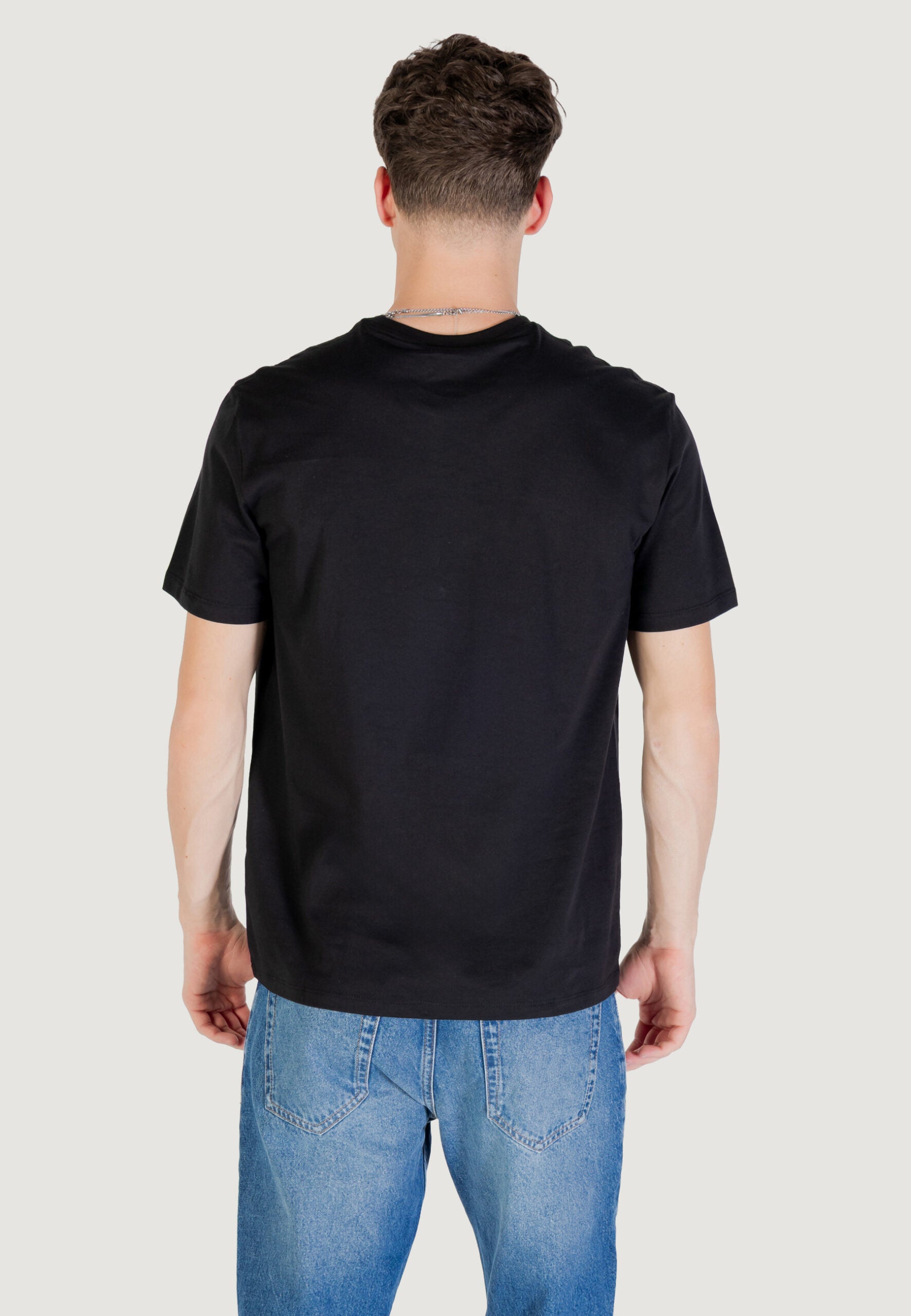 Calvin Klein jeans Men's Black Jersey T-Shirt - Chest Badge Logo