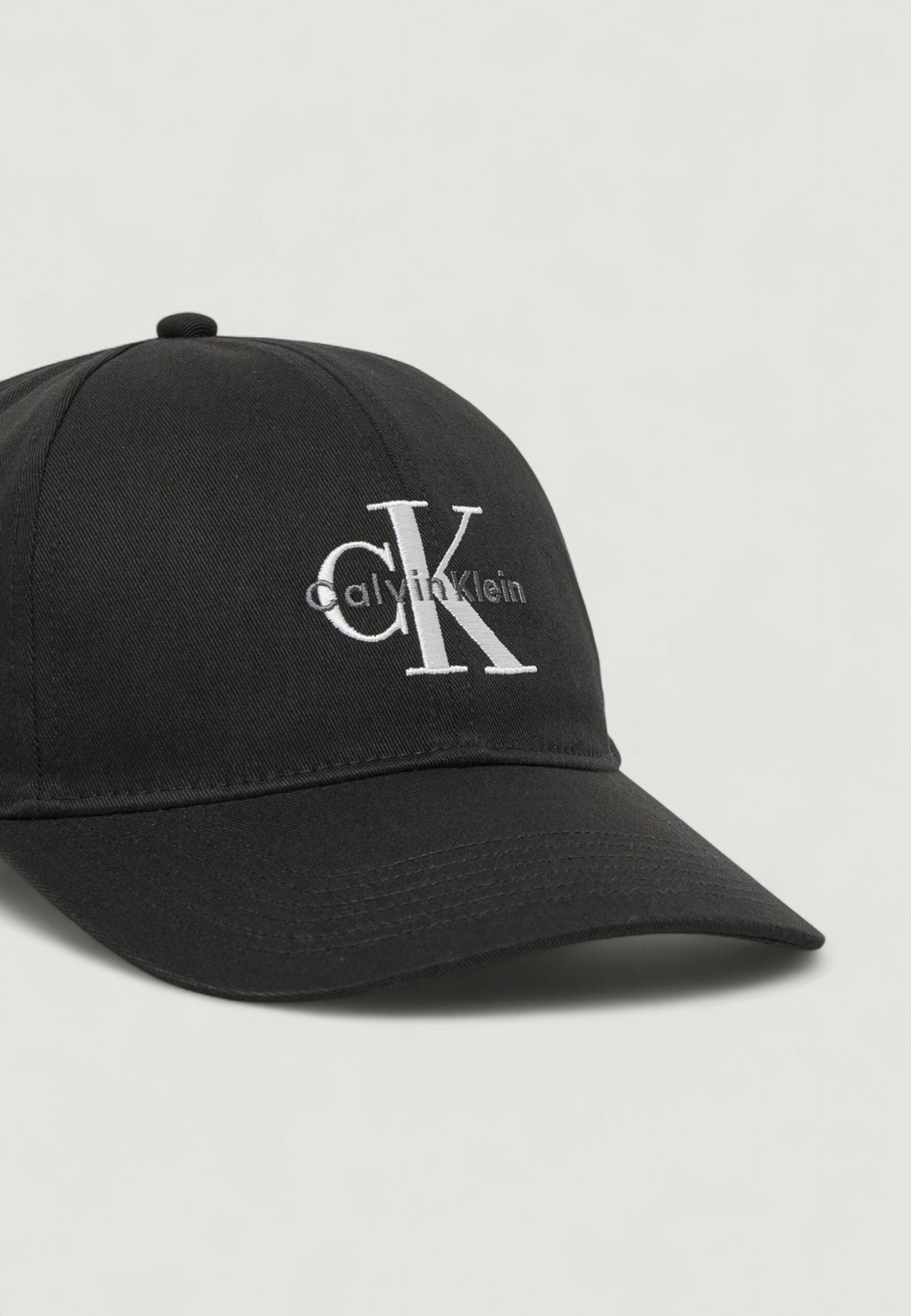 Calvin Klein Jeans Men's Black Monologue Embroidered Baseball Cap