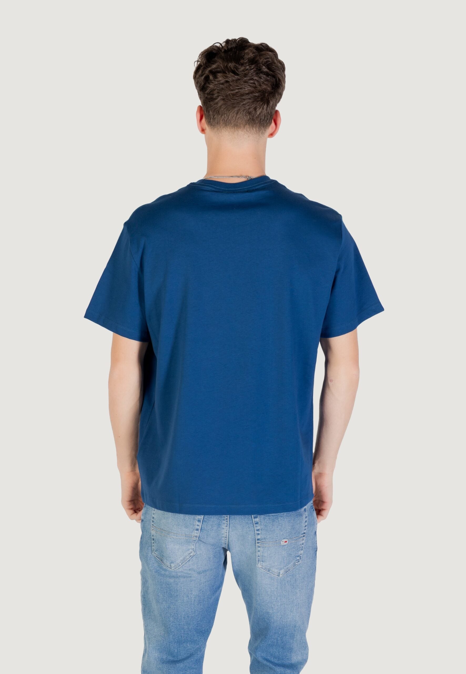 Calvin Klein Jeans Men's Blue Hero Monologue T-Shirt - Short Sleeve Logo Tee