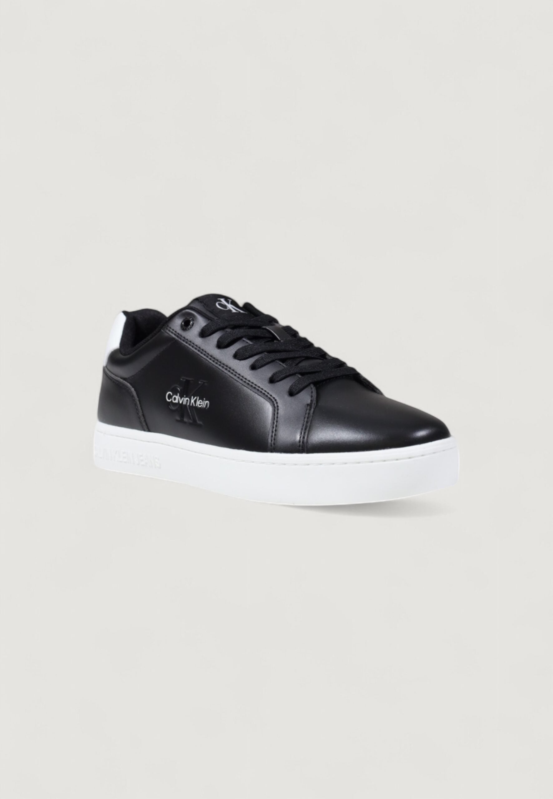 Calvin Klein Jeans Men's Classic Cupsole Monogram Sneakers - Black & White