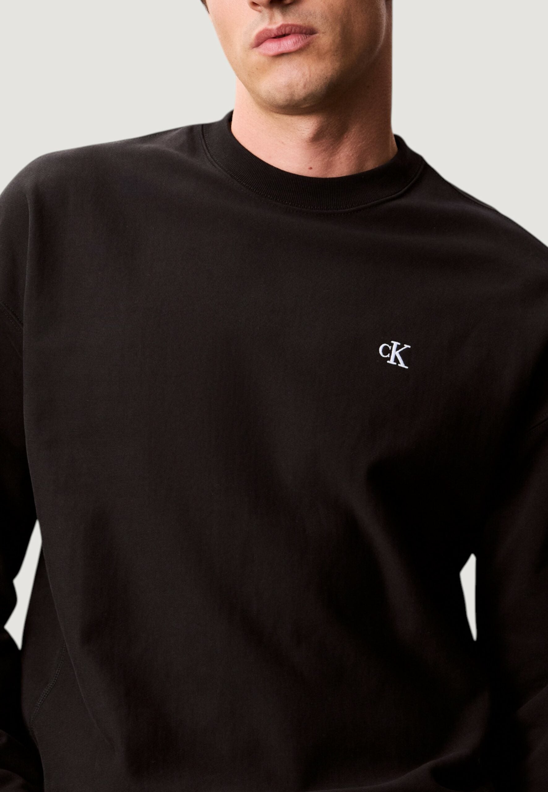 Calvin Klein Jeans Men's Premium Terry Monogram Hoodie - Black