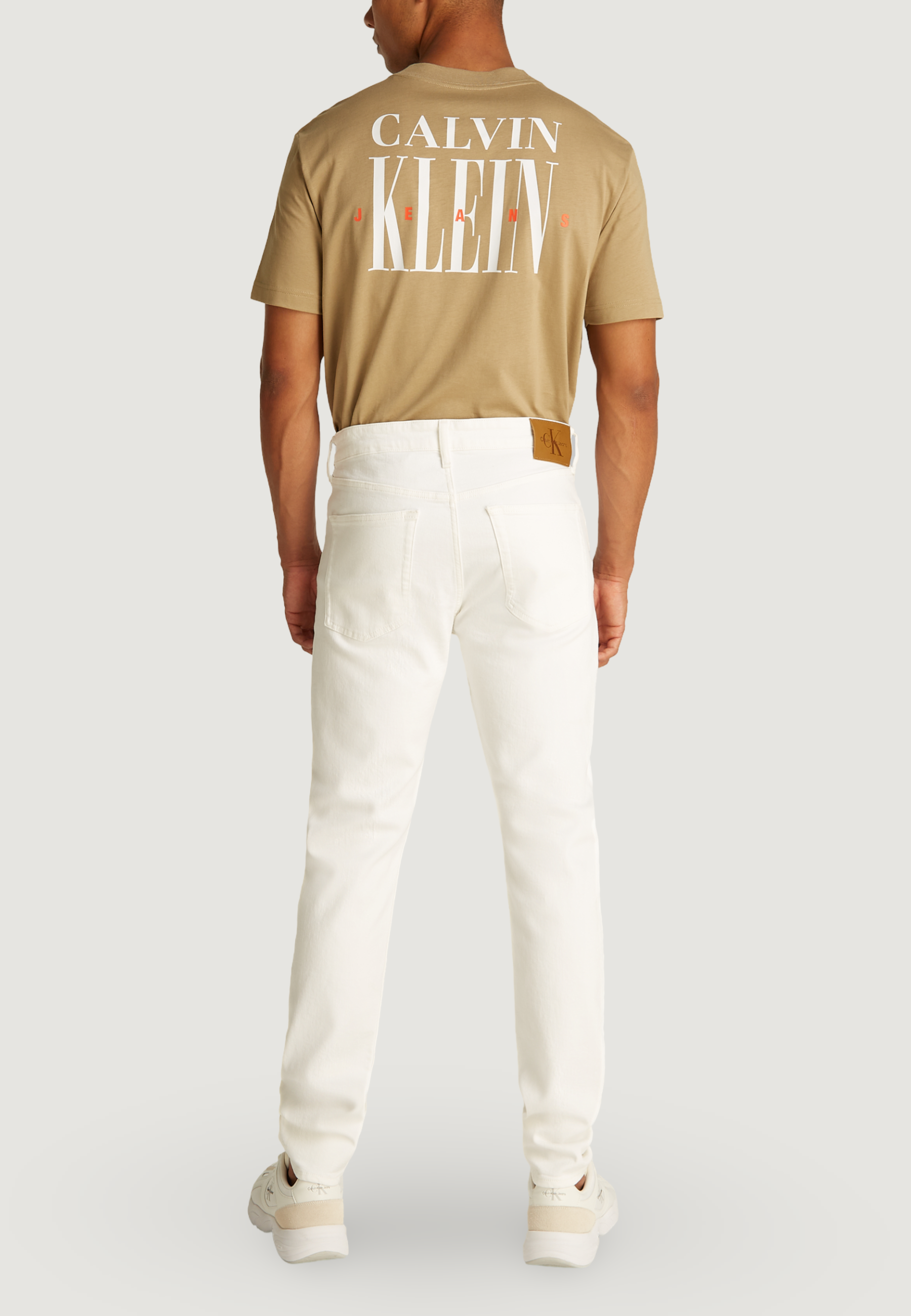 Calvin Klein Jeans Taper Slim Jeans - White