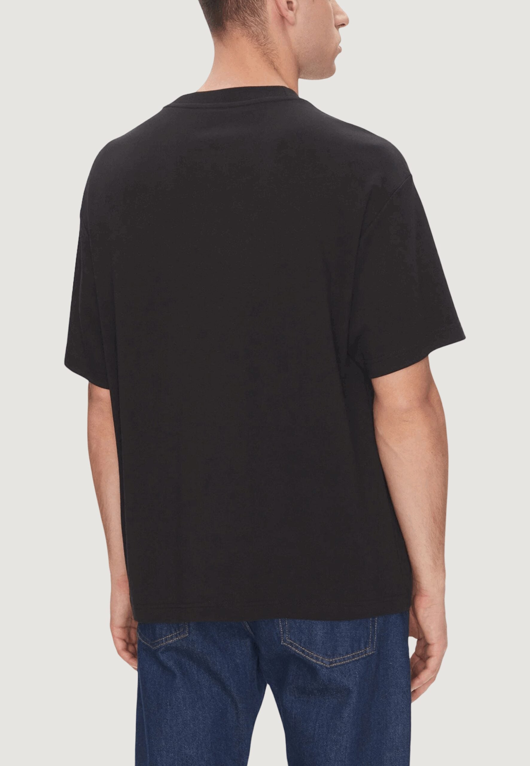Calvin Klein Men's Black T-Shirt - Logo Print | Casual & Fashion