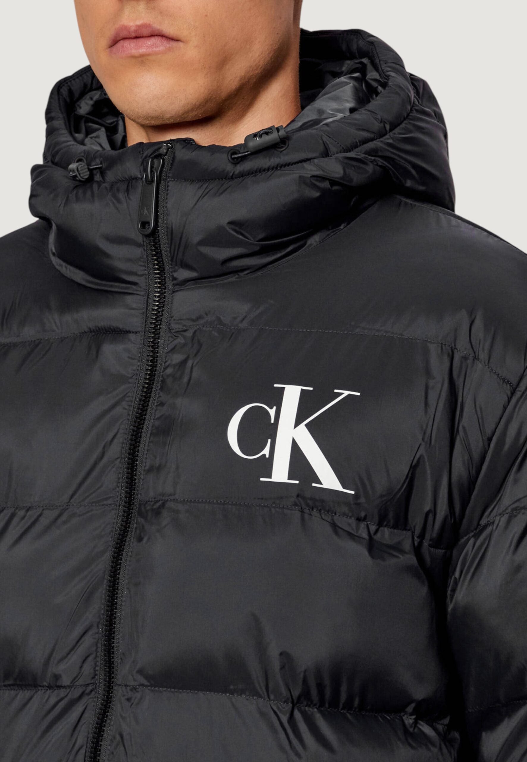 Calvin Klein Men's Black Monogram Down Jacket