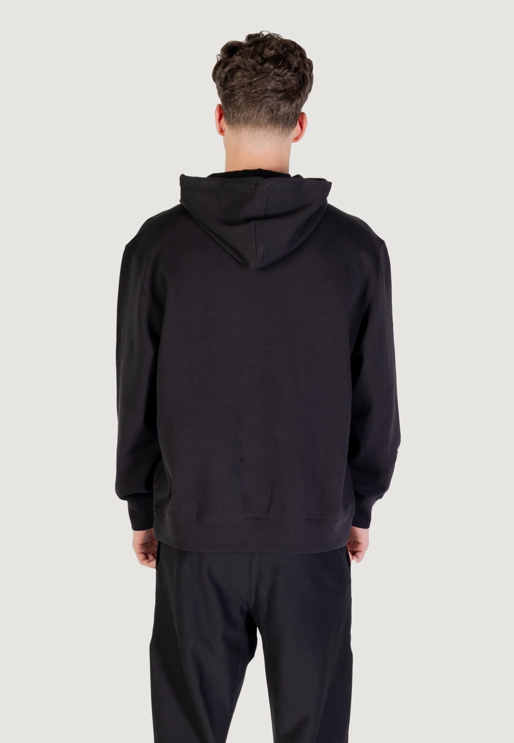 Calvin Klein Men's Black Monologue Hoodie - Long Sleeve Logo Sweatshirt