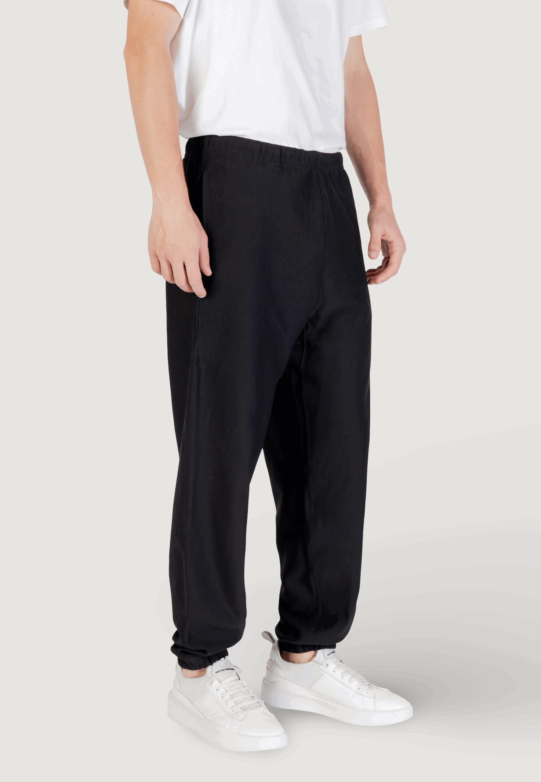 Calvin Klein Jeans Men's Black Premium Terry Sports Pants - Monogram Logo