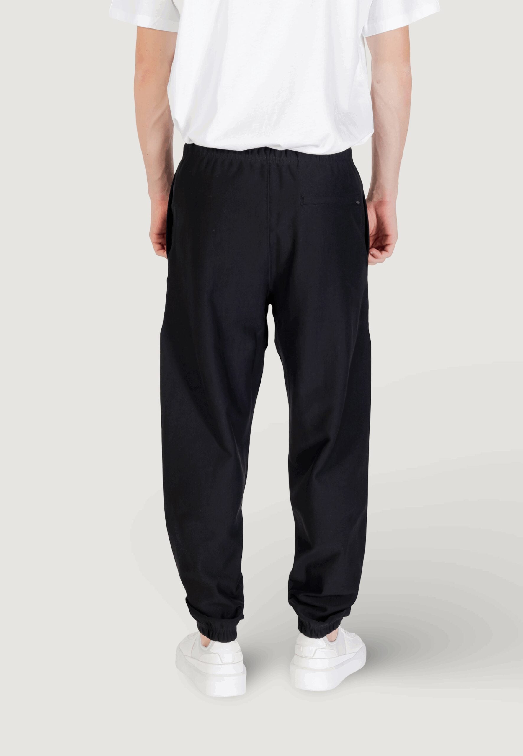 Calvin Klein Jeans Men's Black Premium Terry Sports Pants - Monogram Logo