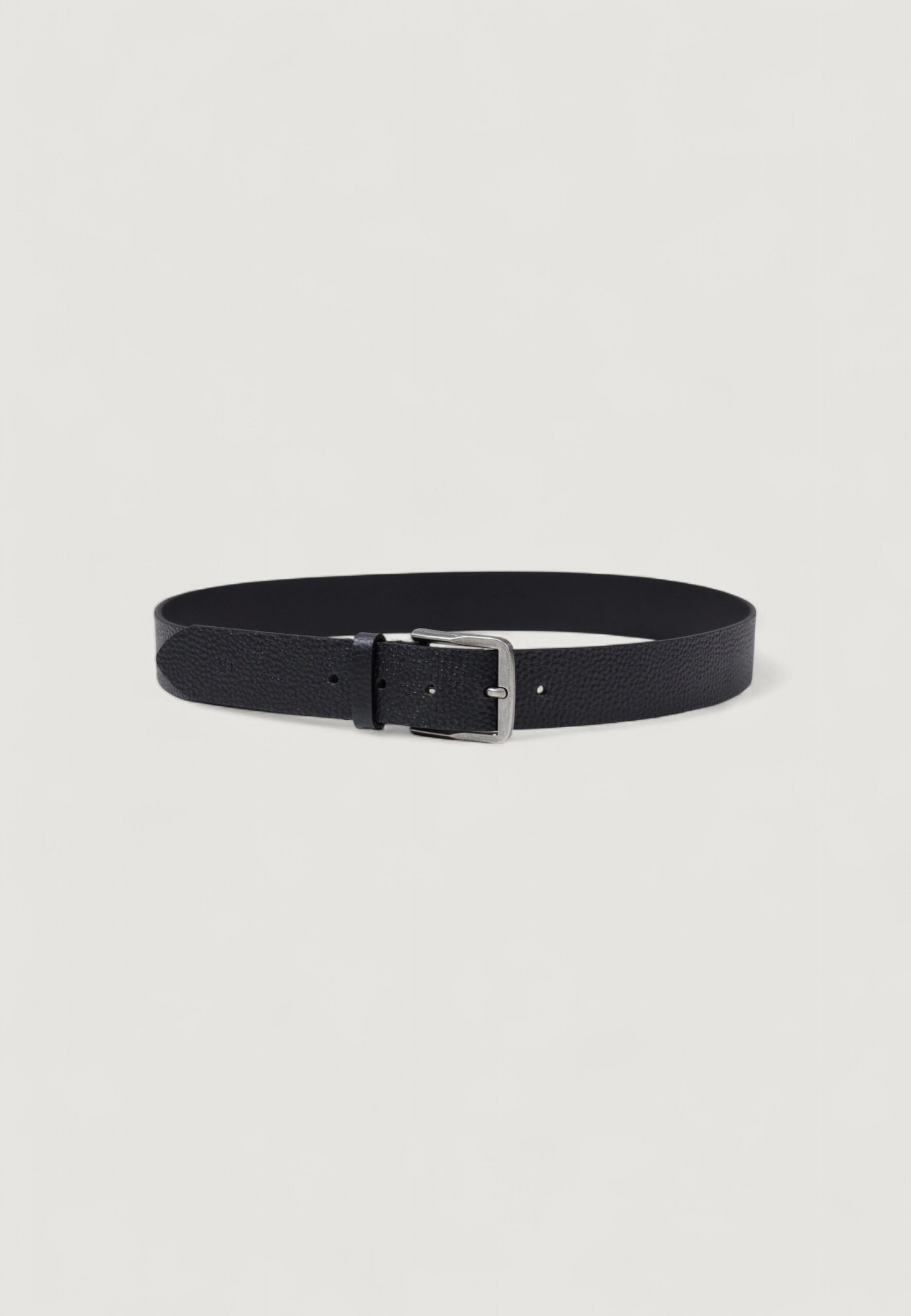 Calvin Klein Men's Classic Flat Black Leather Belt - 35mm