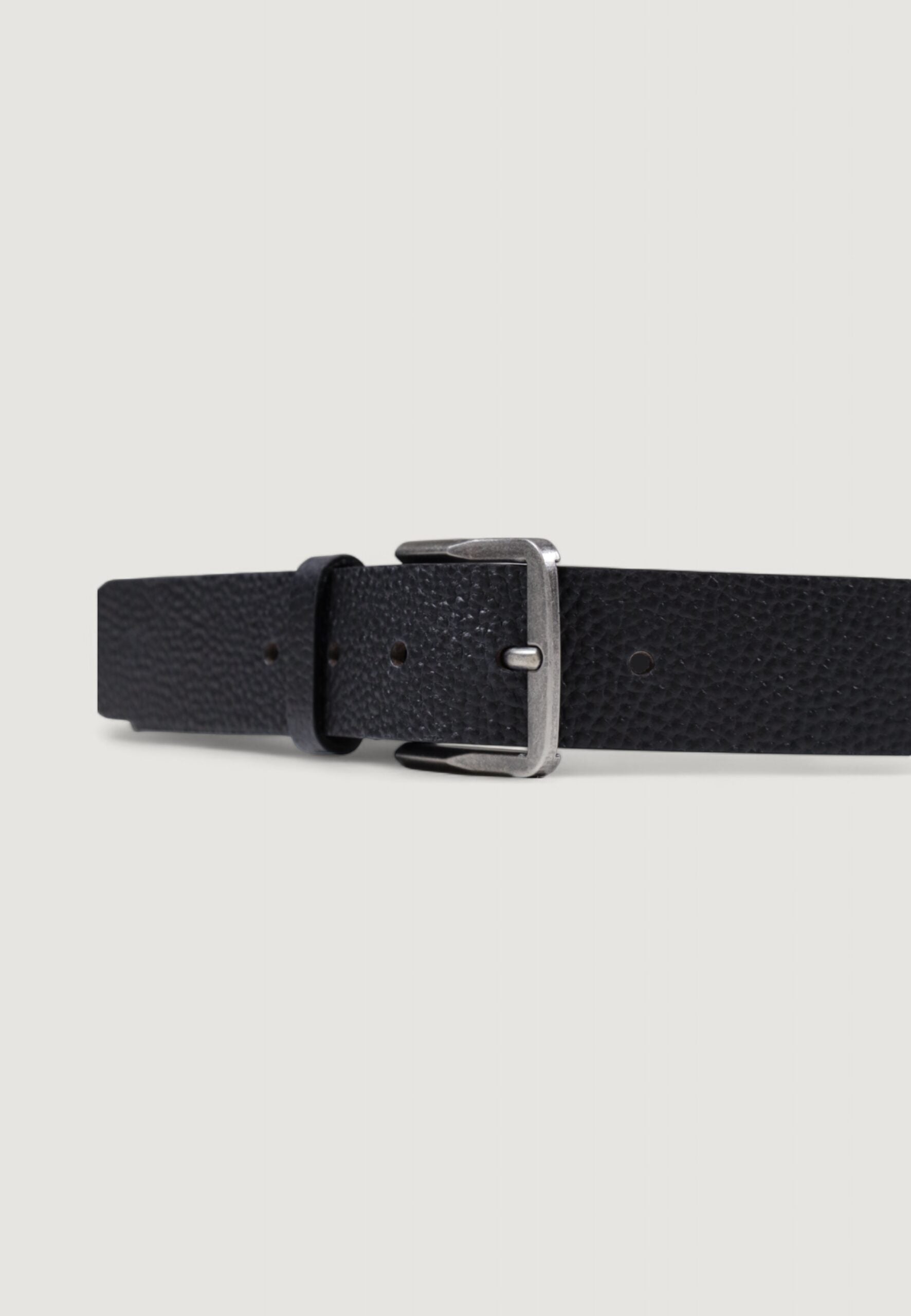 Calvin Klein Men's Classic Flat Black Leather Belt - 35mm