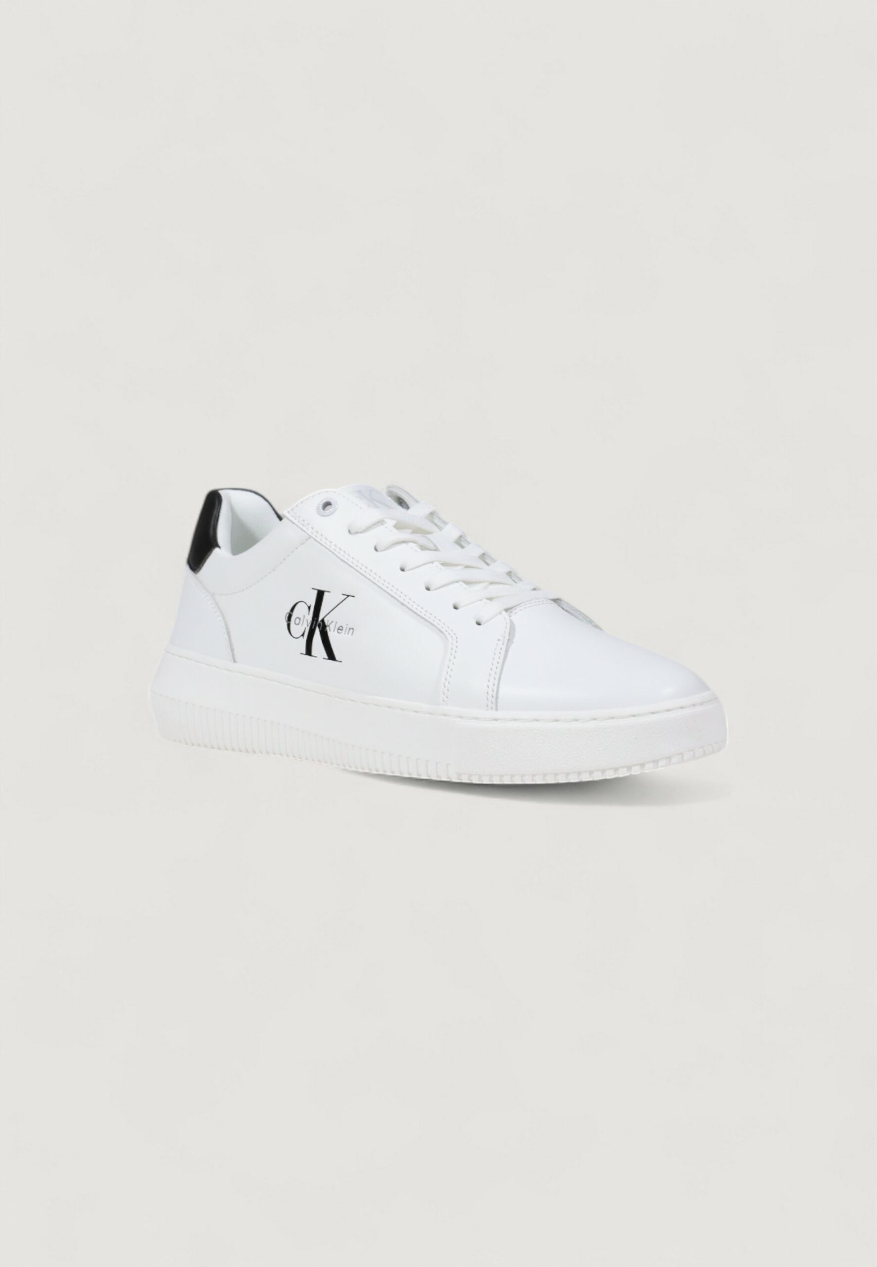 Calvin Klein Jeans Men's White Chunky Cupsole Monogram Sneakers