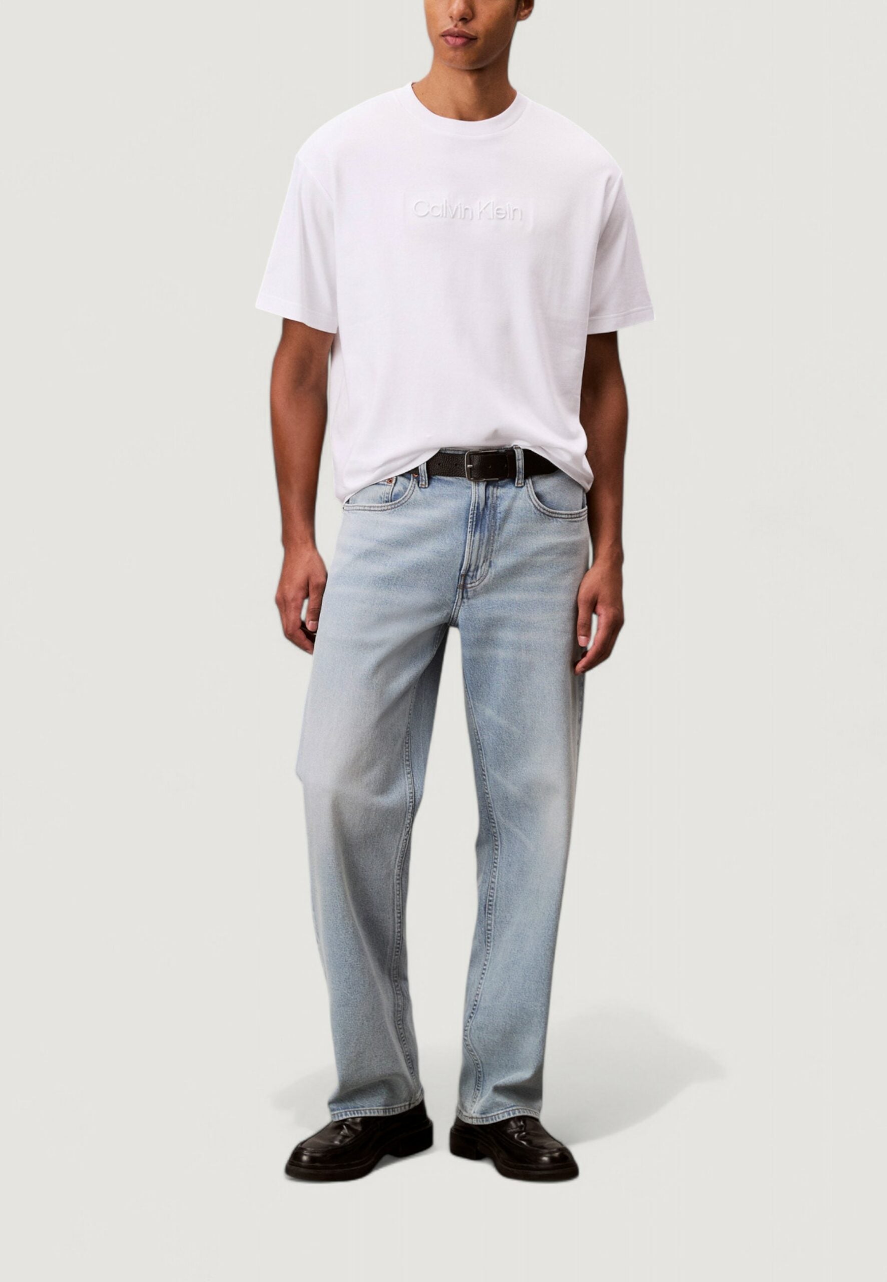 Calvin Klein Men's White Fashion Logo T-Shirt