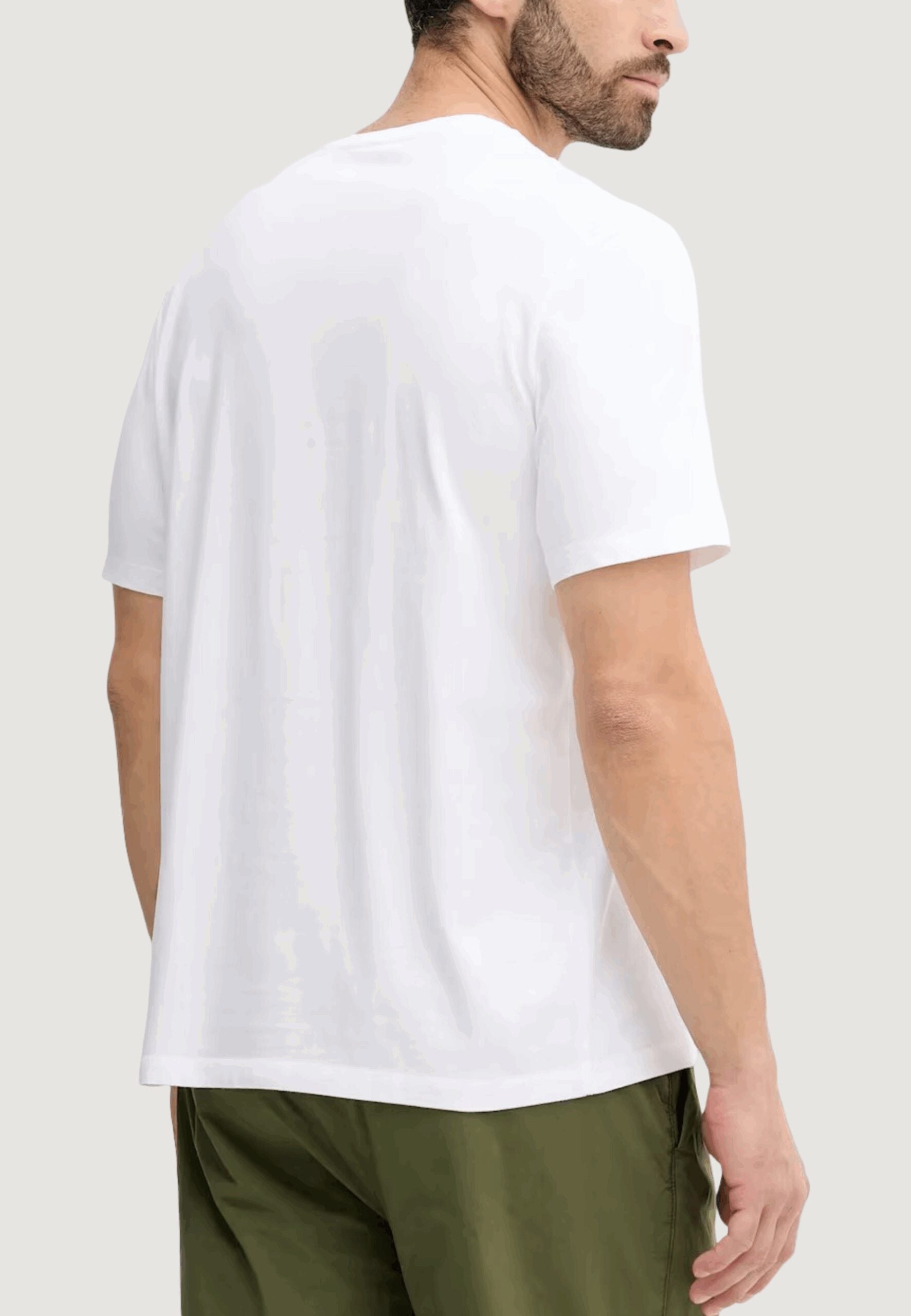 Calvin Klein jeans Men's White T-Shirt - Macro All-Over Print Logo