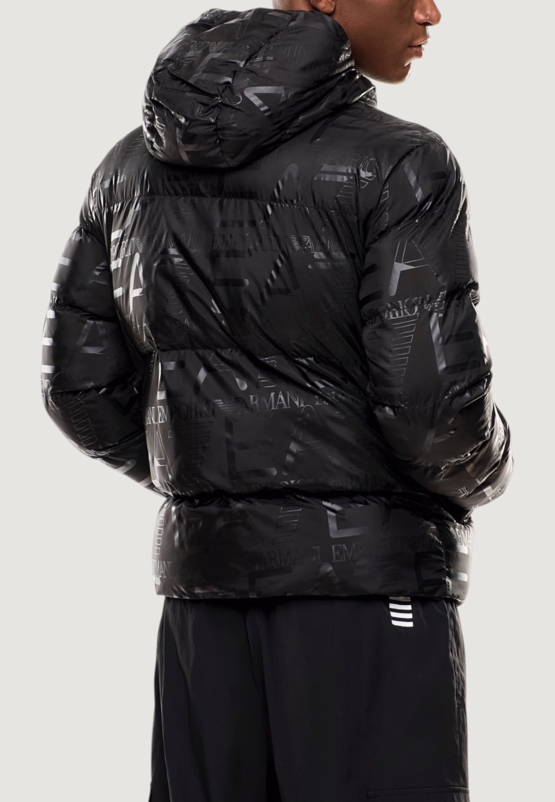 EA7 Men's Black Bomber Jacket