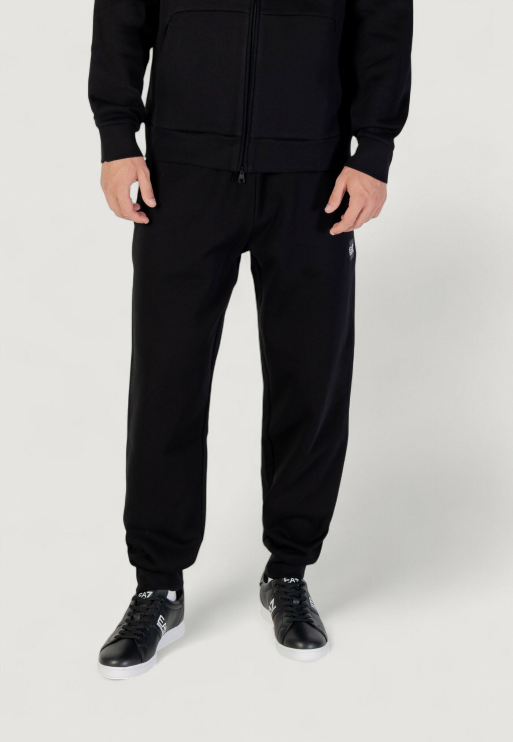 EA7 Men's Black and White Tracksuit