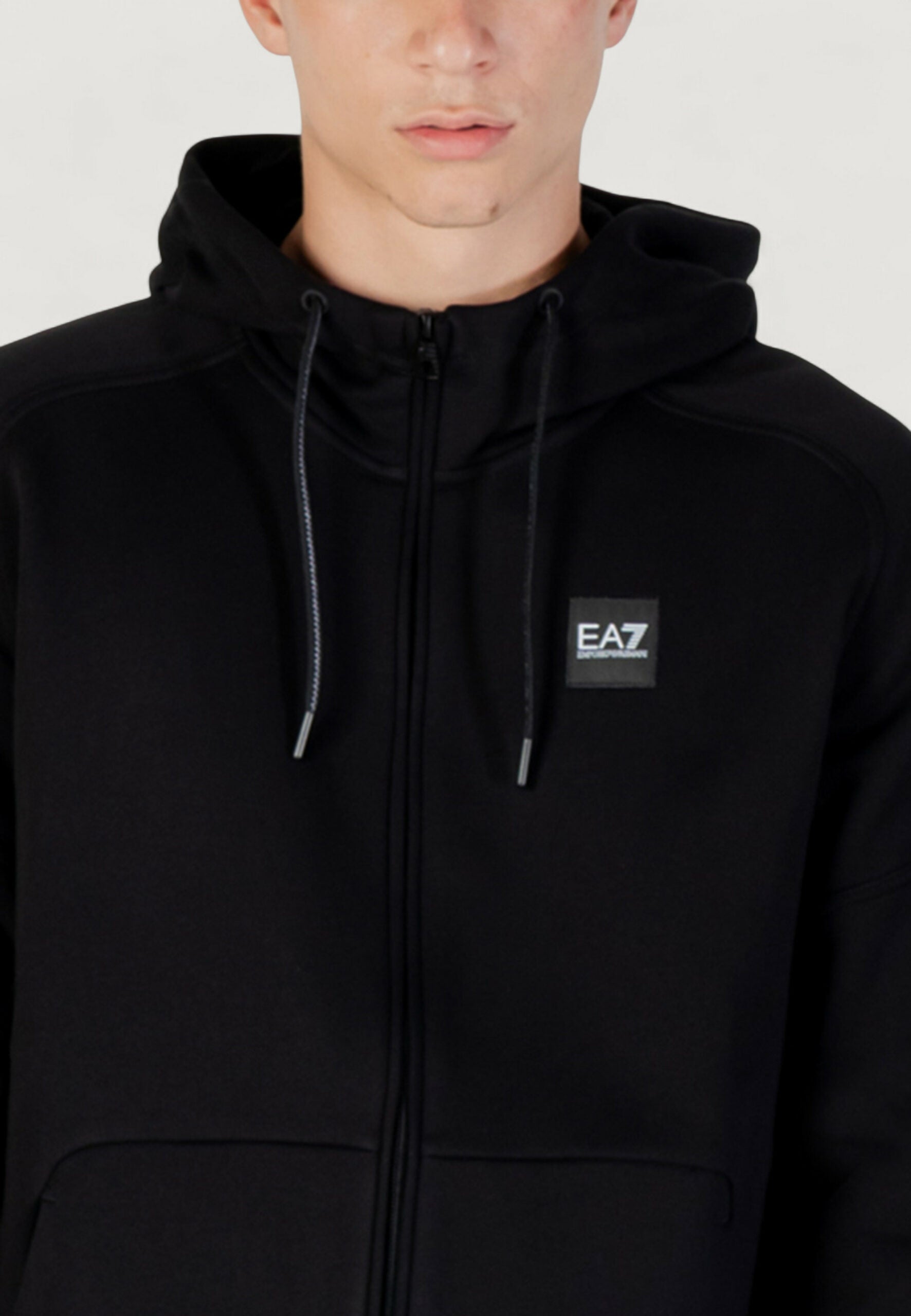 EA7 Men's Black and White Tracksuit