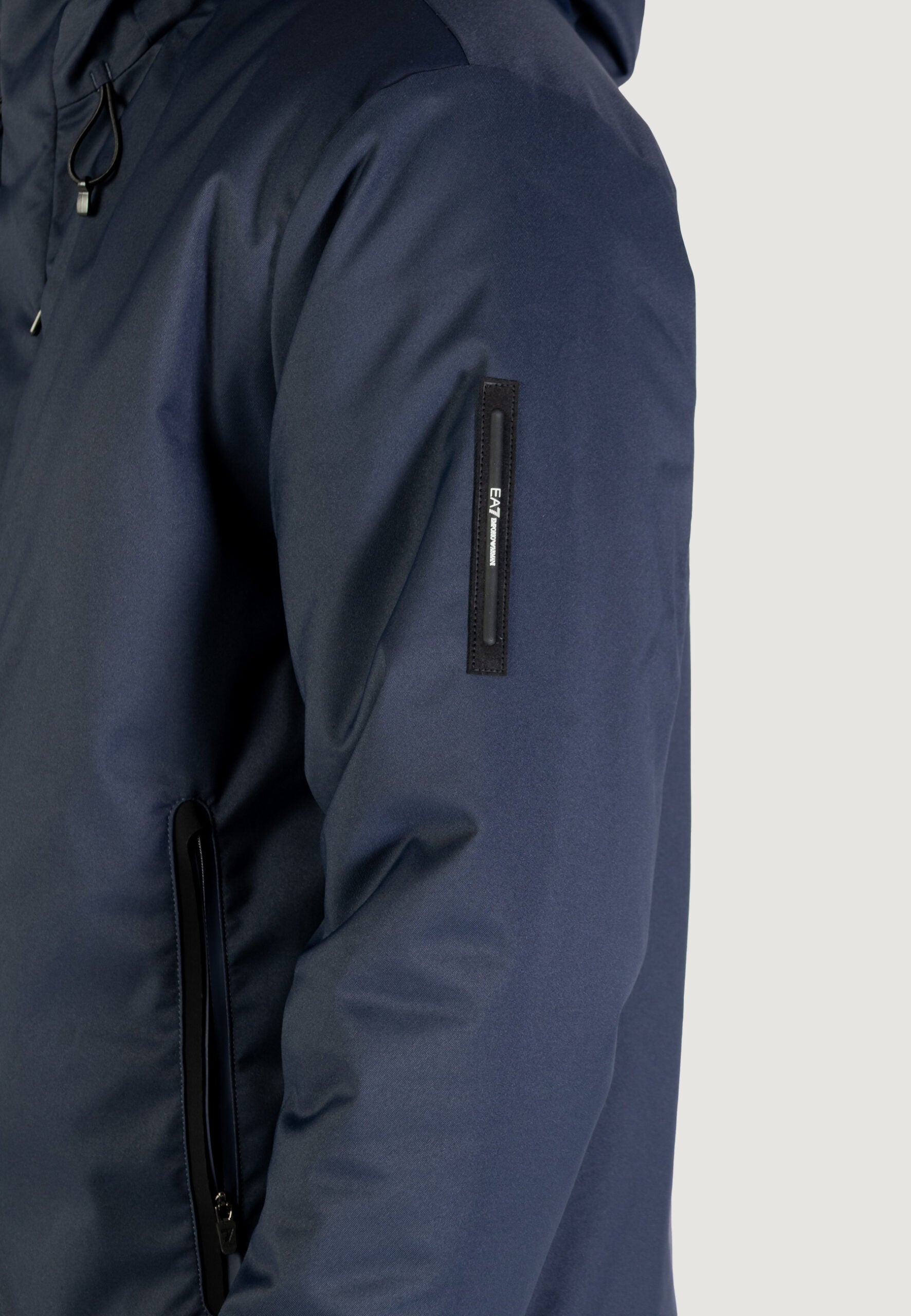 EA7 Men's Blue Caban Coat