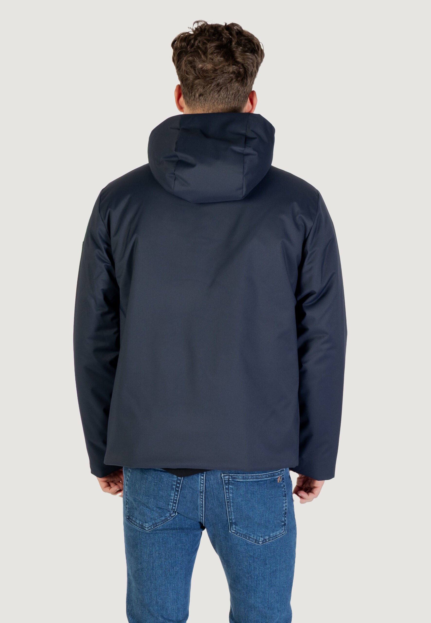 EA7 Men's Blue Caban Coat