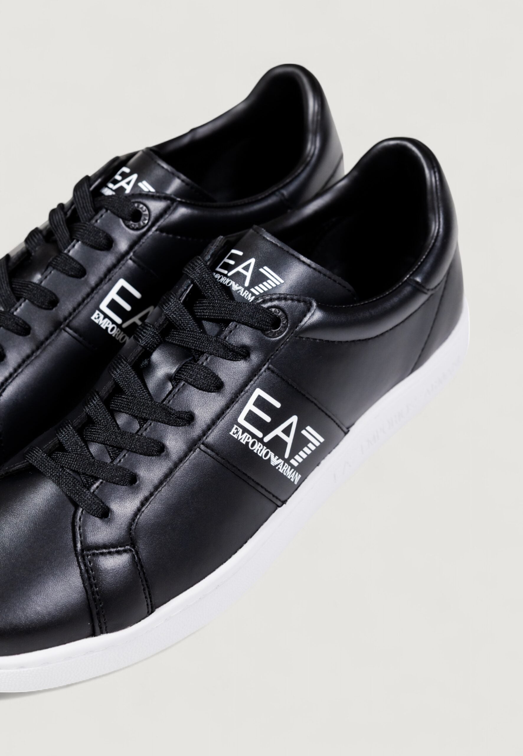 EA7 Emporio Armani Men's Black and White Sneakers