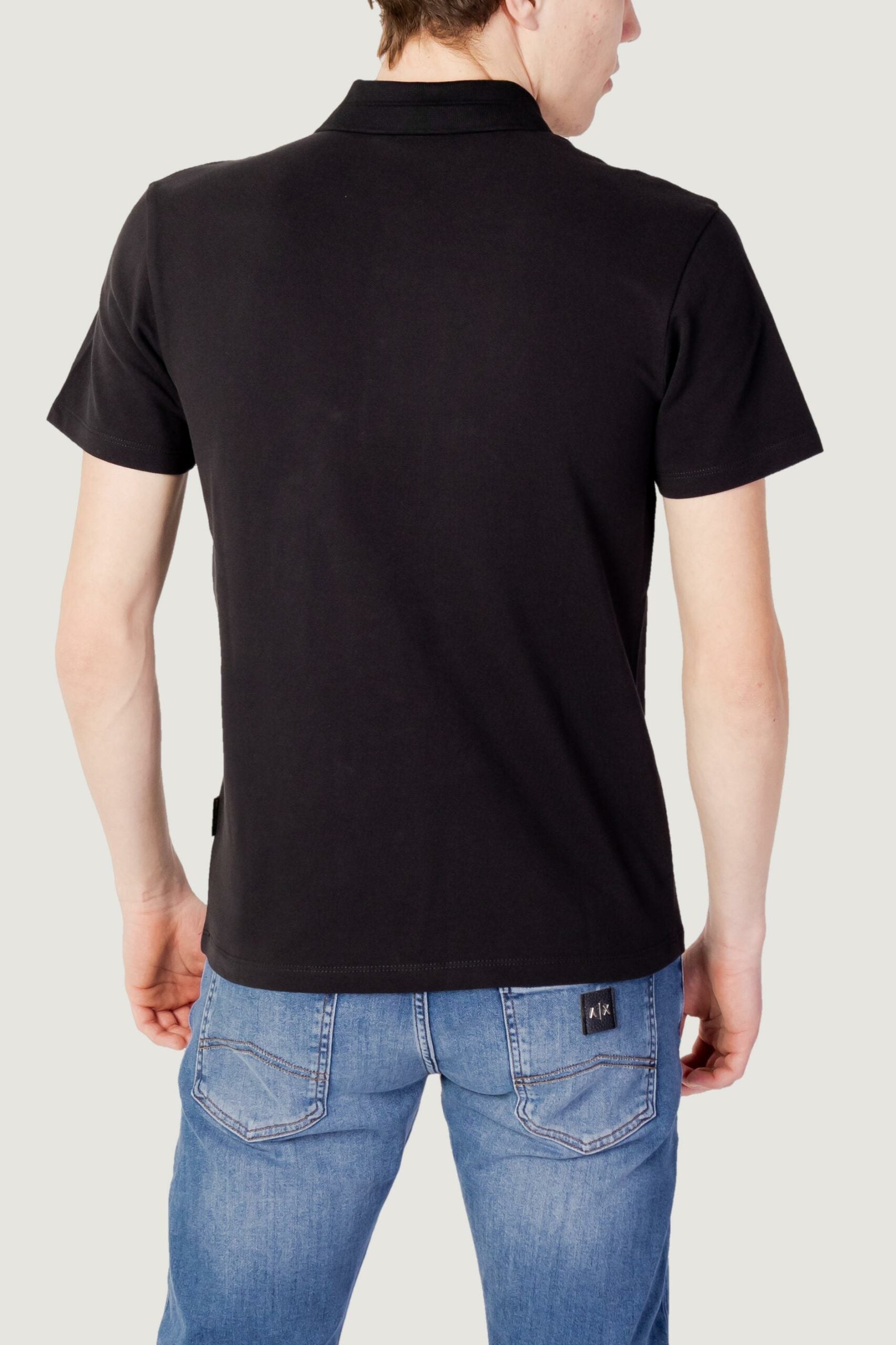 Napapijri Men's Ealis Black Short Sleeve Polo Shirt