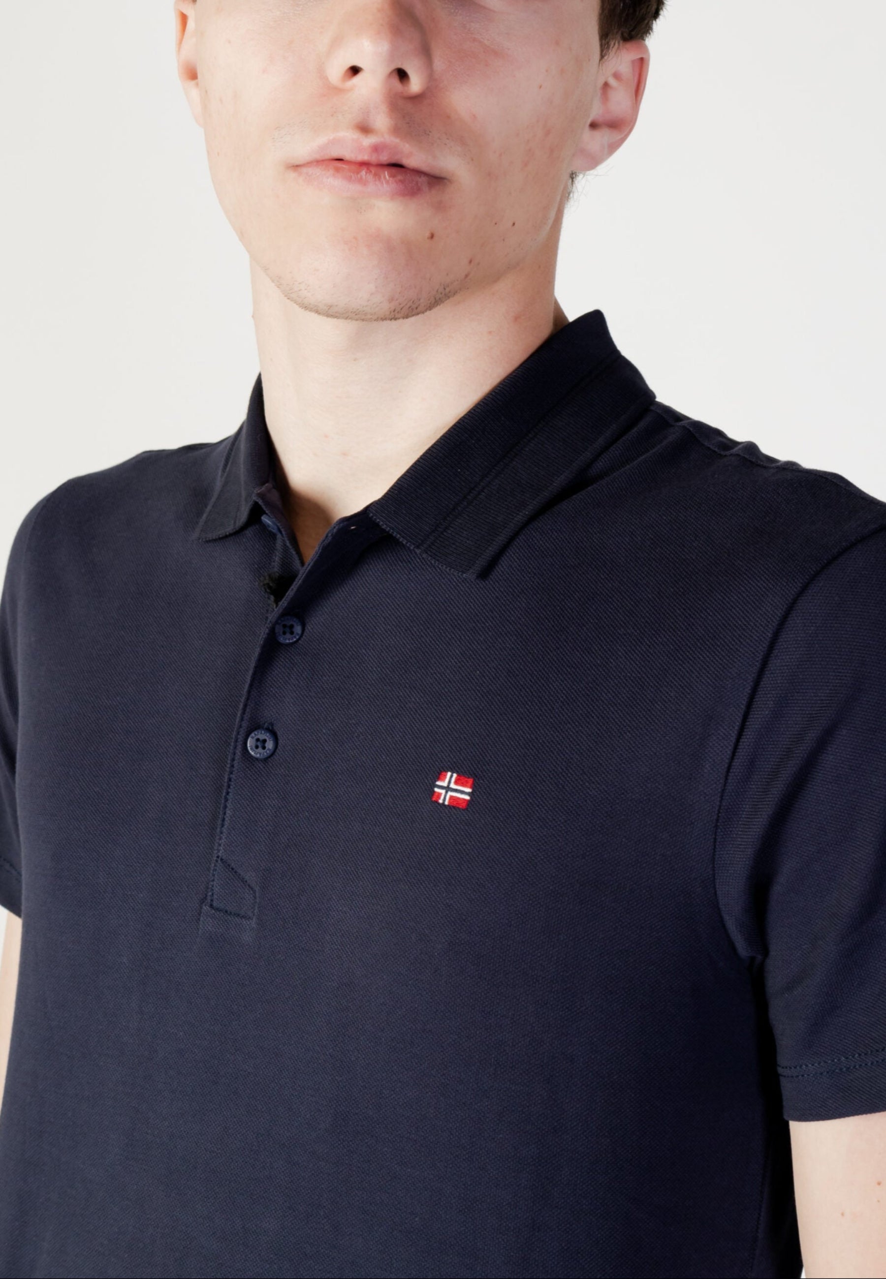 Napapijri Men's Ealis Blue Short Sleeve Polo Shirt